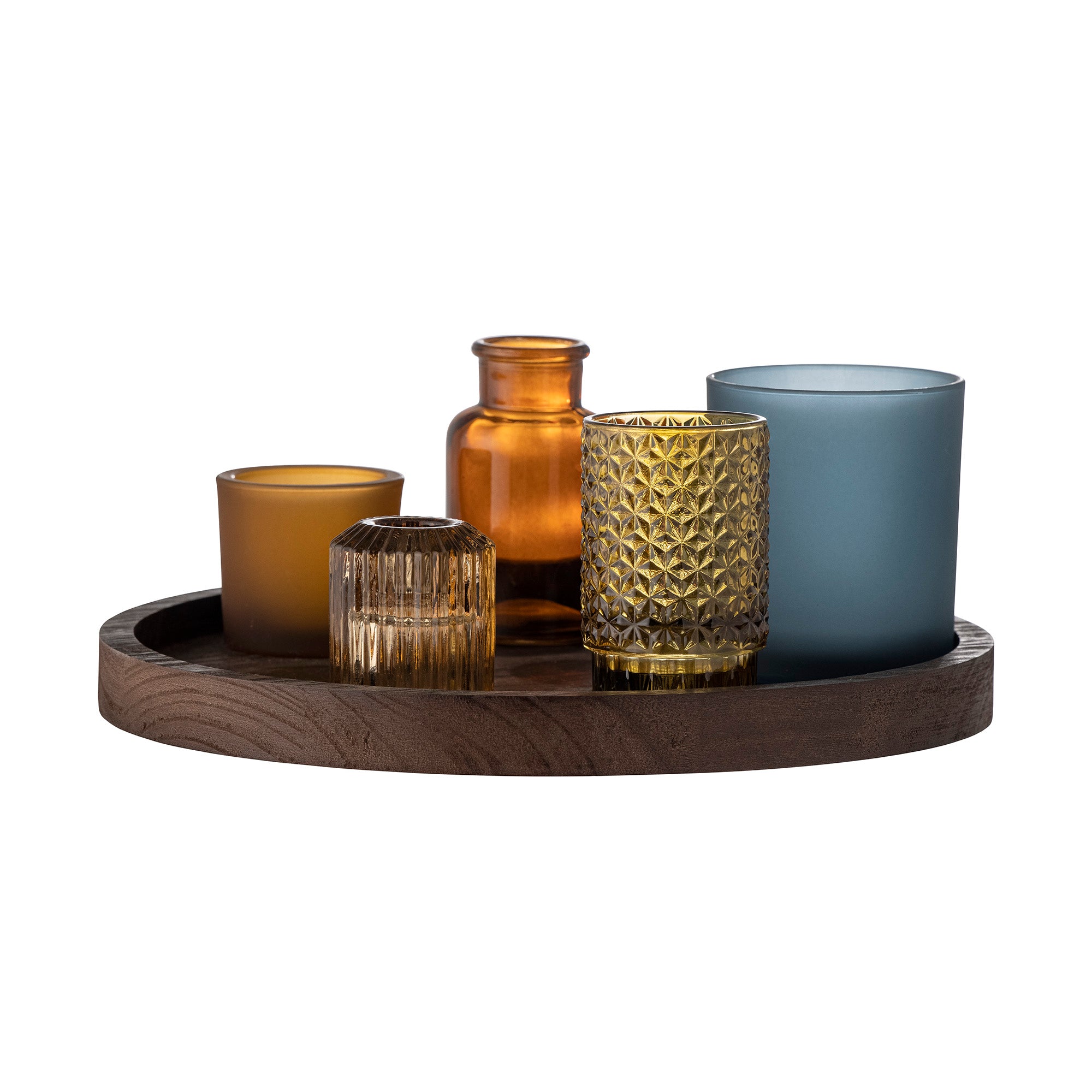 Sanga Tray Votive Brown