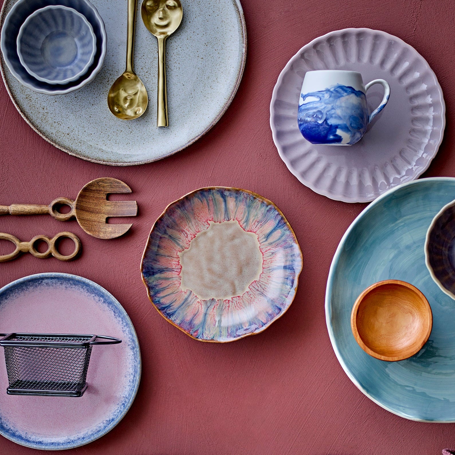 Amalia Serving Bowl - Blue