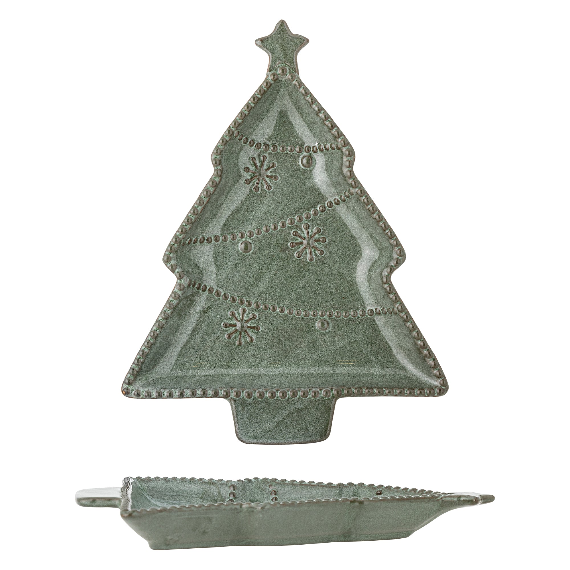 Alder Serving Plate - Green