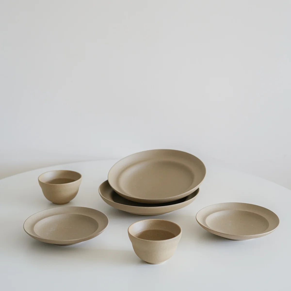 Brown Latte Rimmed Side Plate