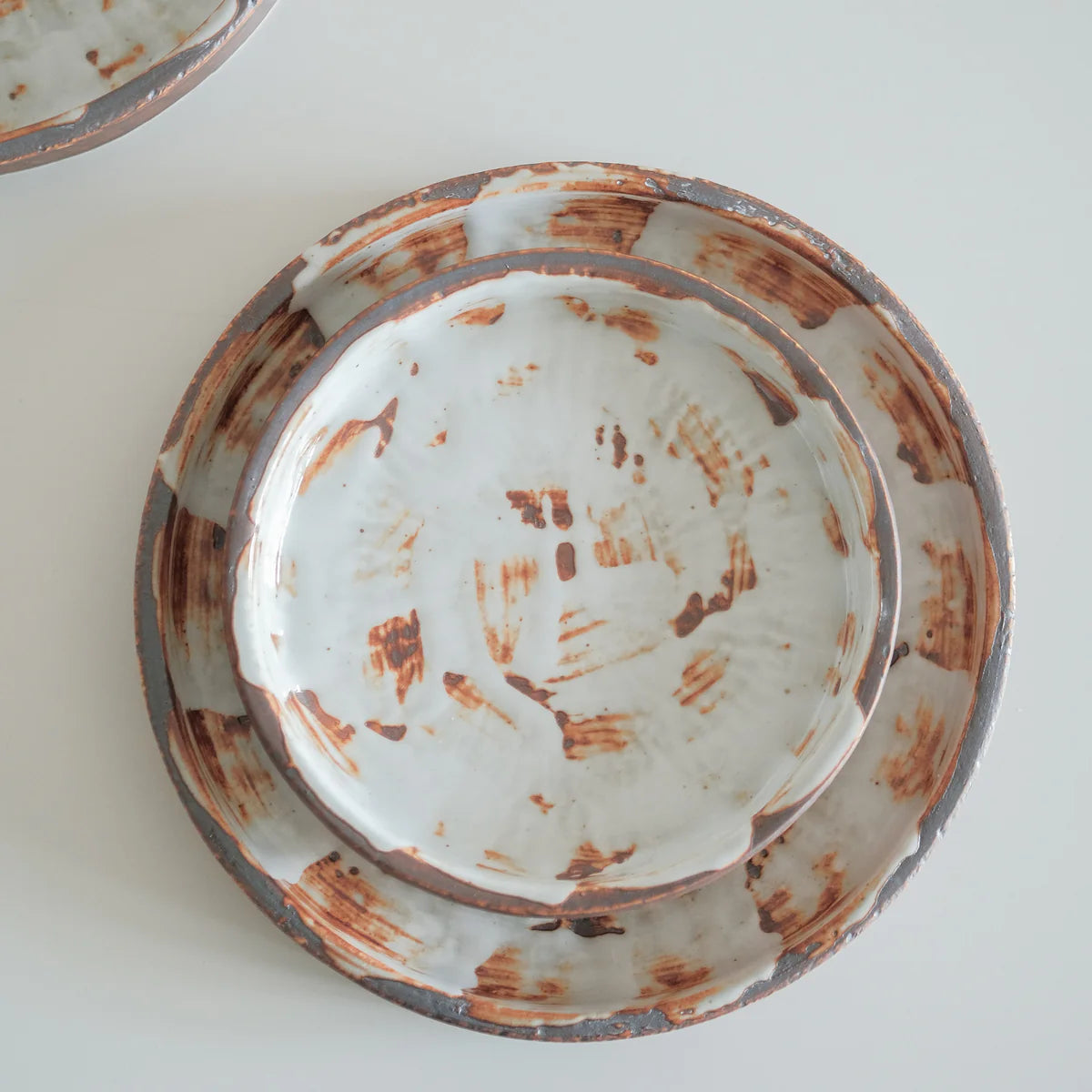 Brushed Sienna Raised Edge Dinner Plate