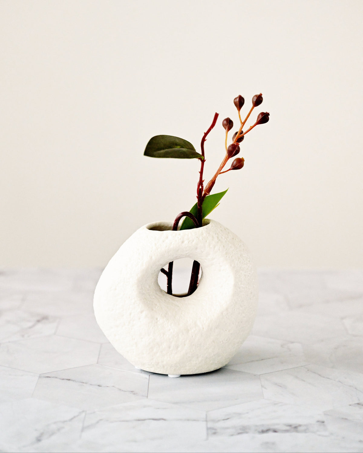 Caia Vase - White
