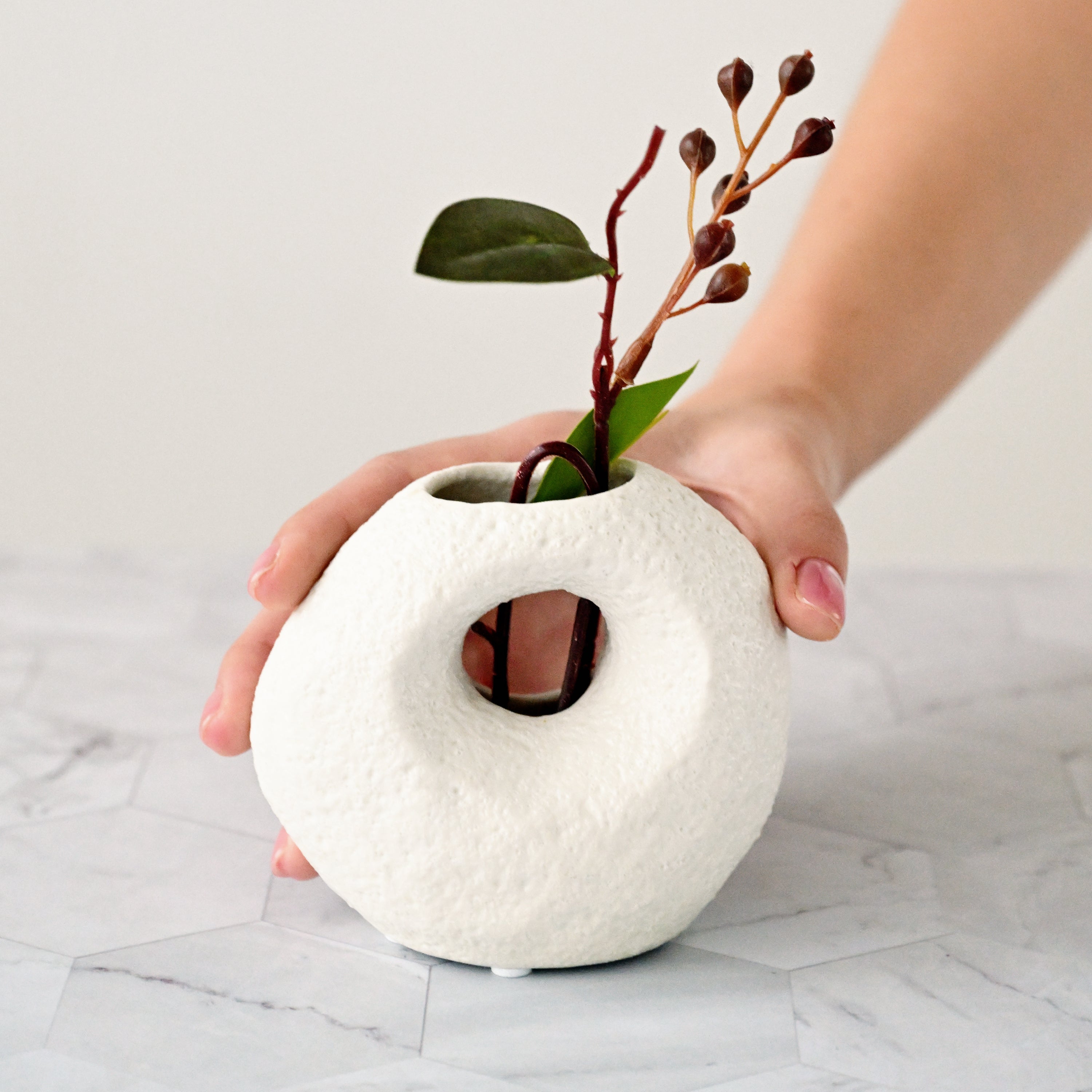 Caia Vase - White