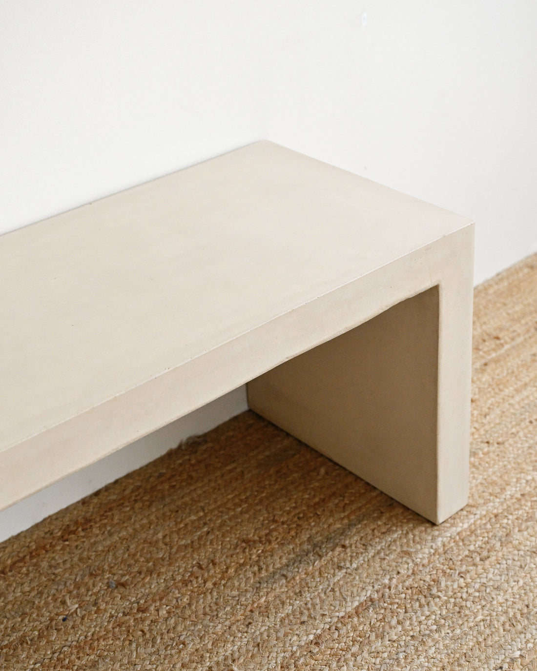 Concrete Bench 120cm - Beige