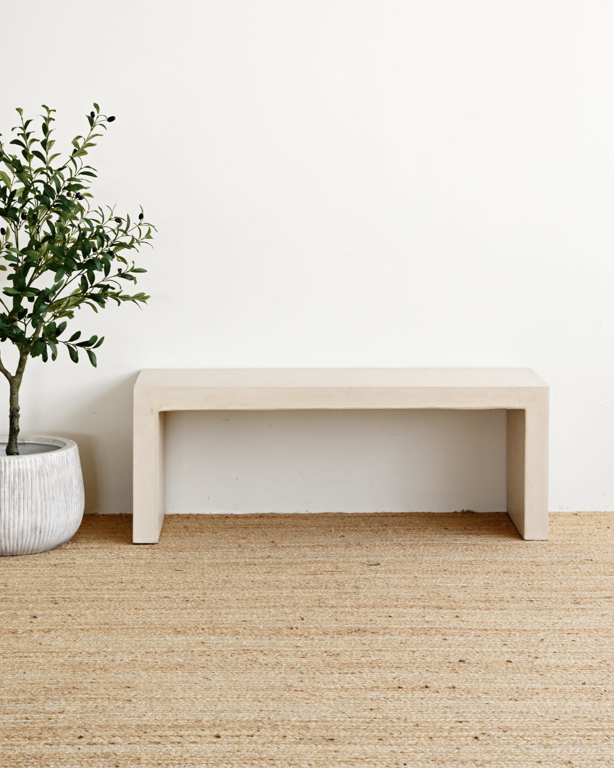 Concrete Bench 120cm - Beige