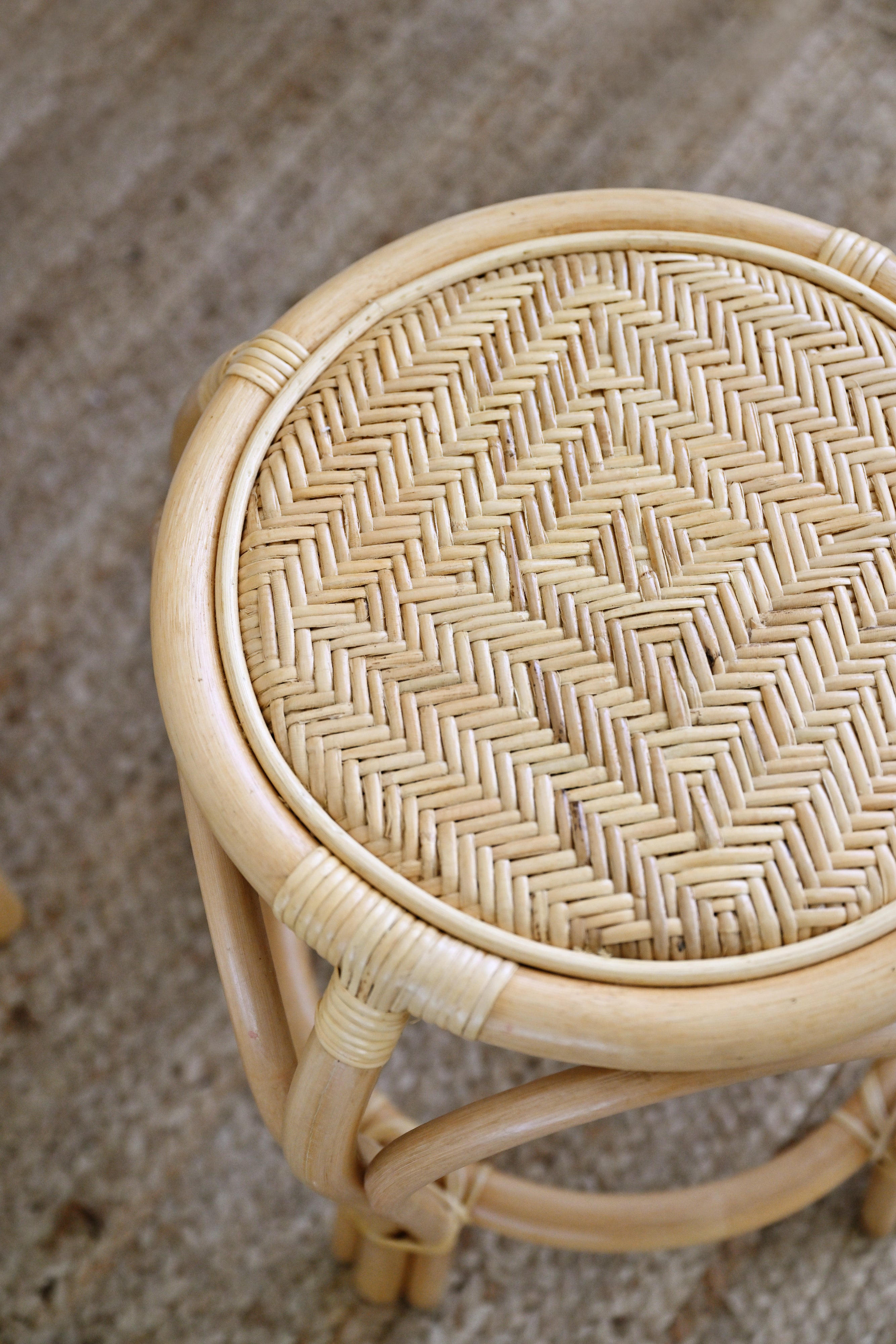 Junior Rattan Dressing Table with Stool