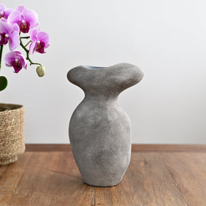Nori Deco Terracotta Grey Vase