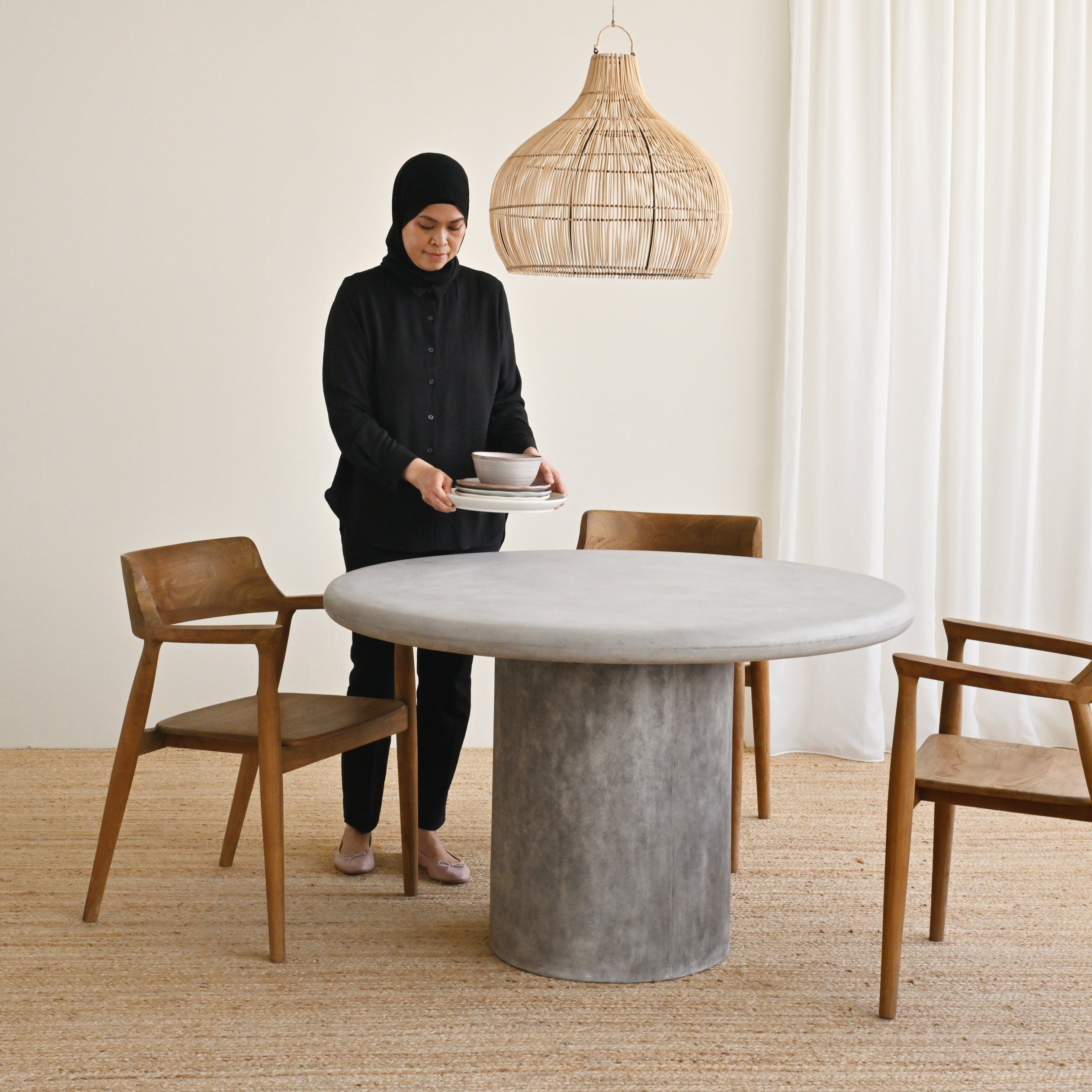 Rhodes Dining Table - Grey