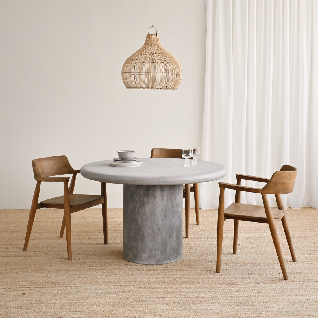 Rhodes Dining Table - Grey
