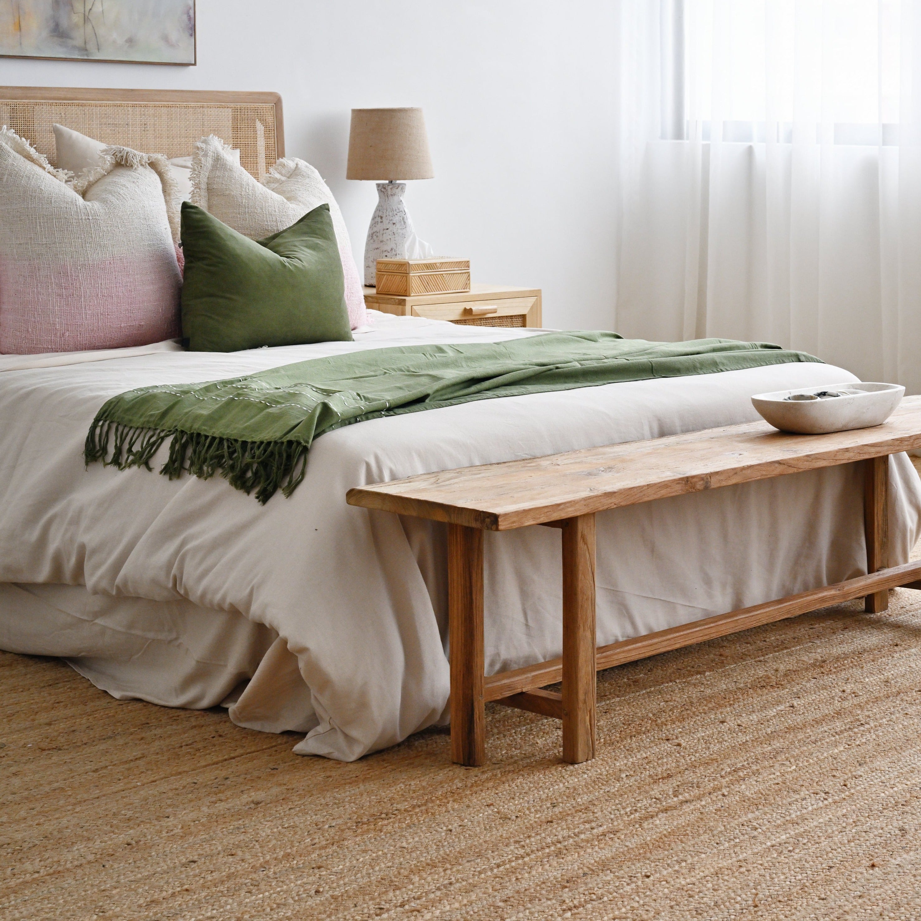 Olive Green Amirah Throw