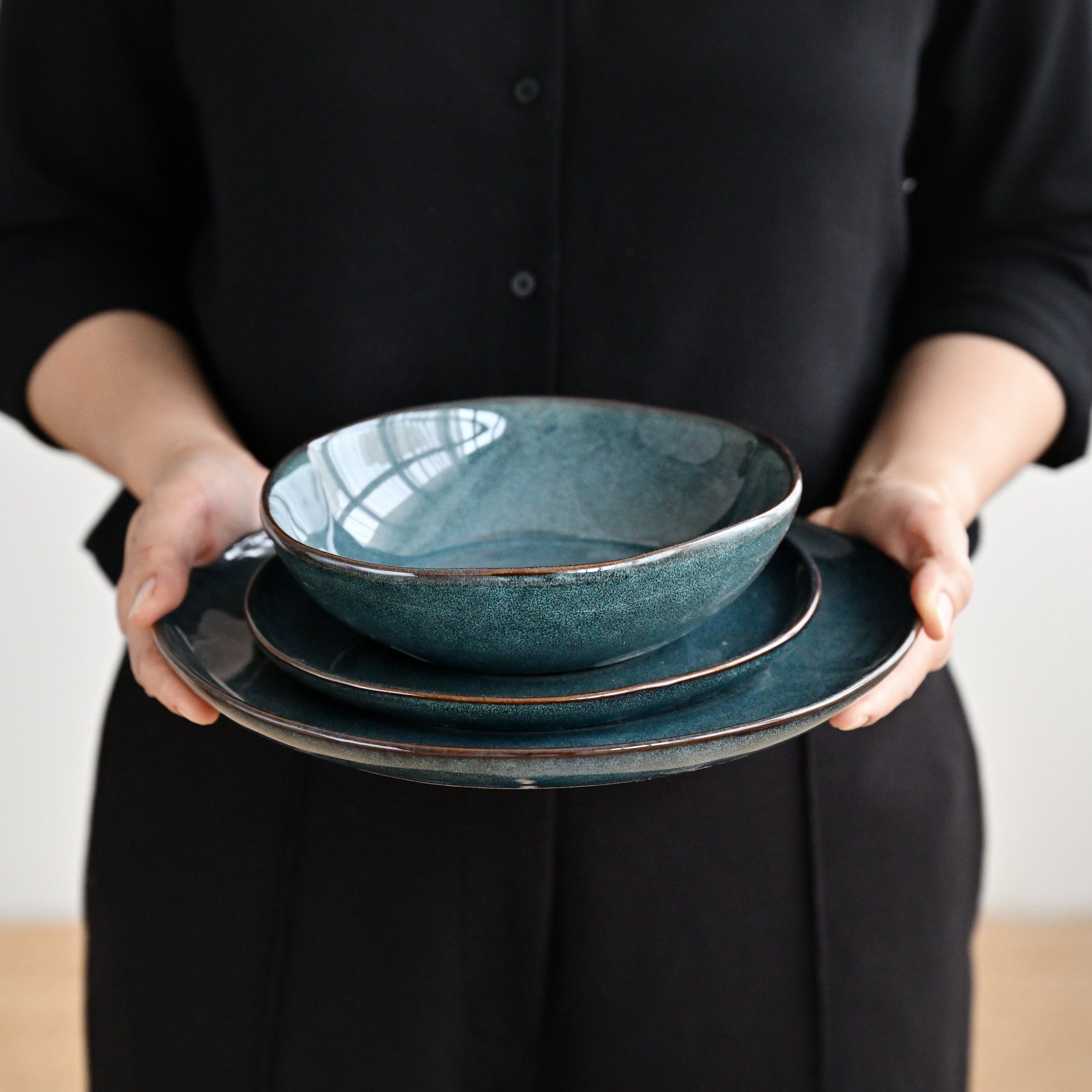 Series Dinner Set Teal (12 pcs)