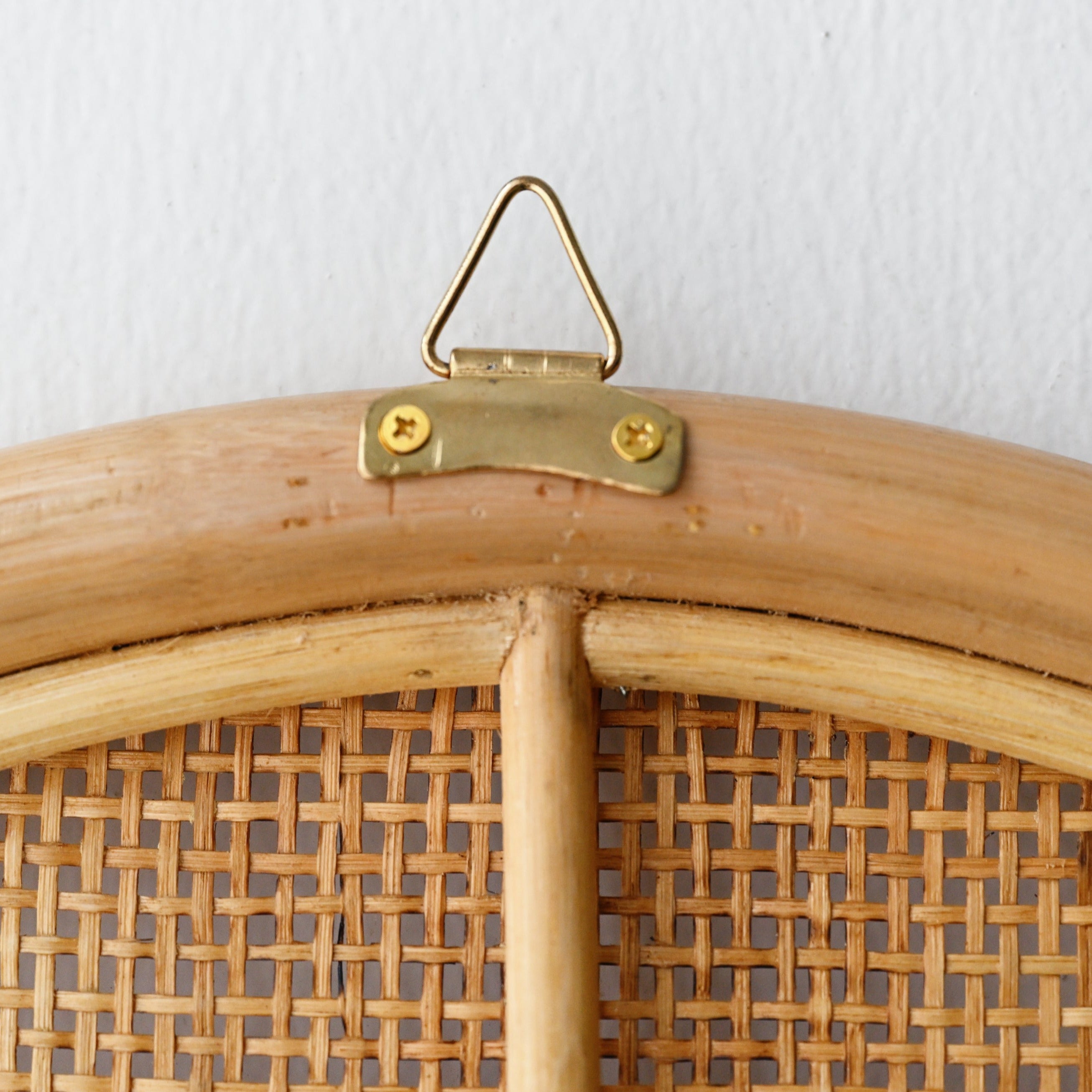 Rattan Arched Mirror - Natural