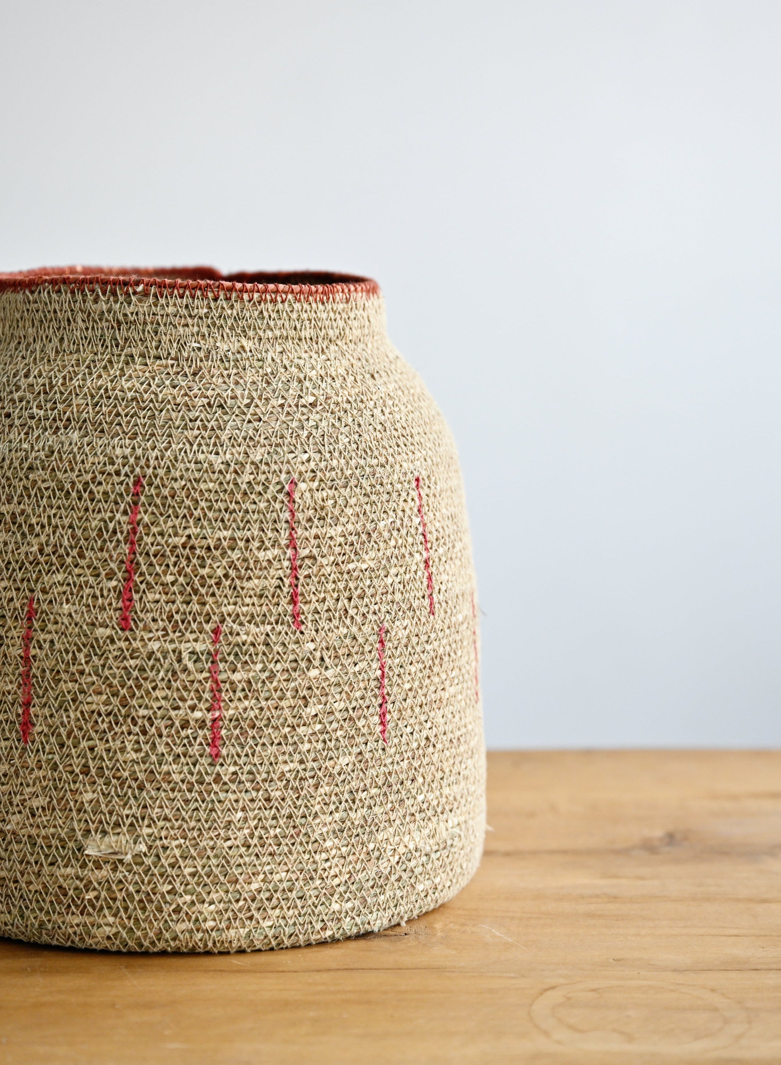 Zouk Woven Baskets with Verticle Lines