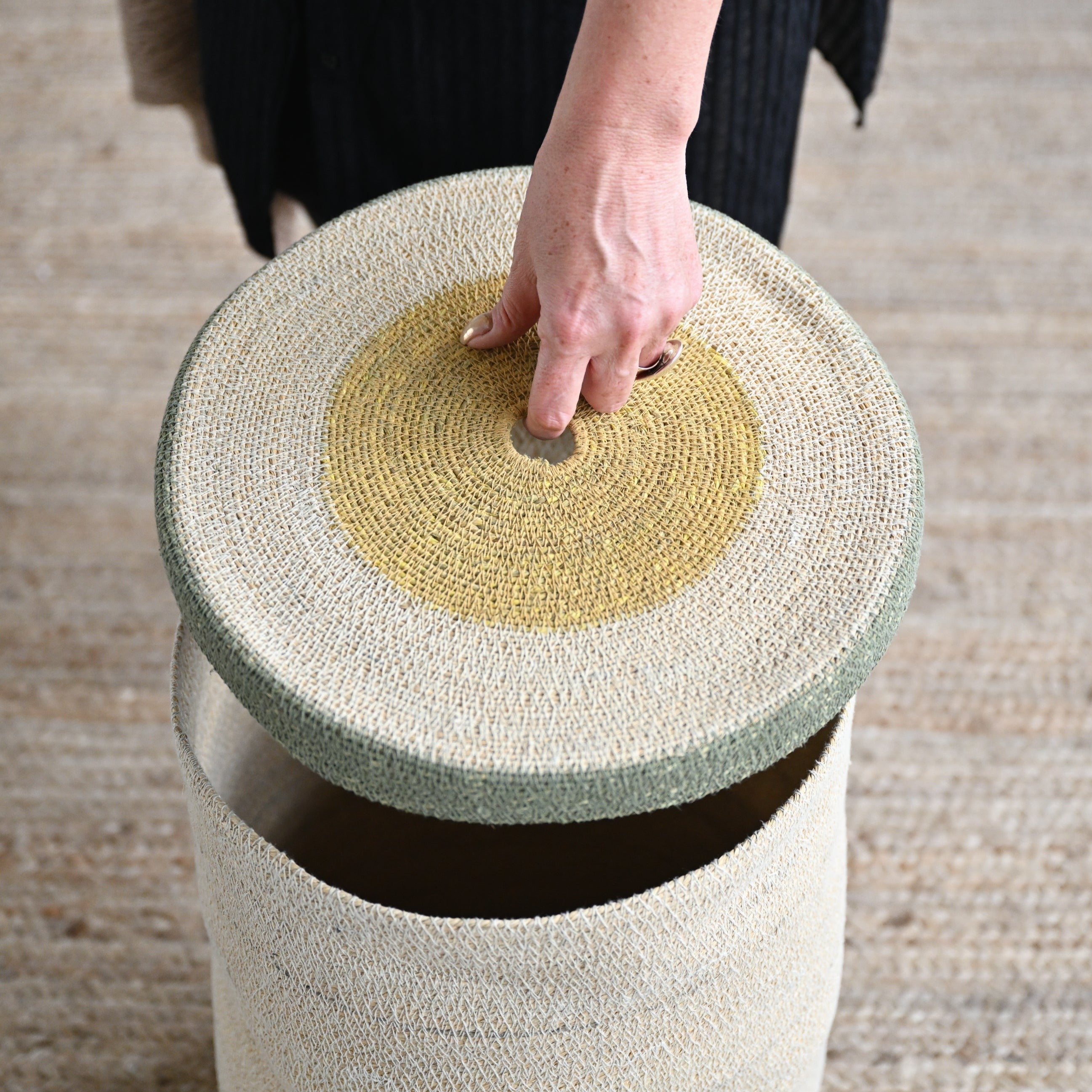 Zaid Woven Basket with Lid