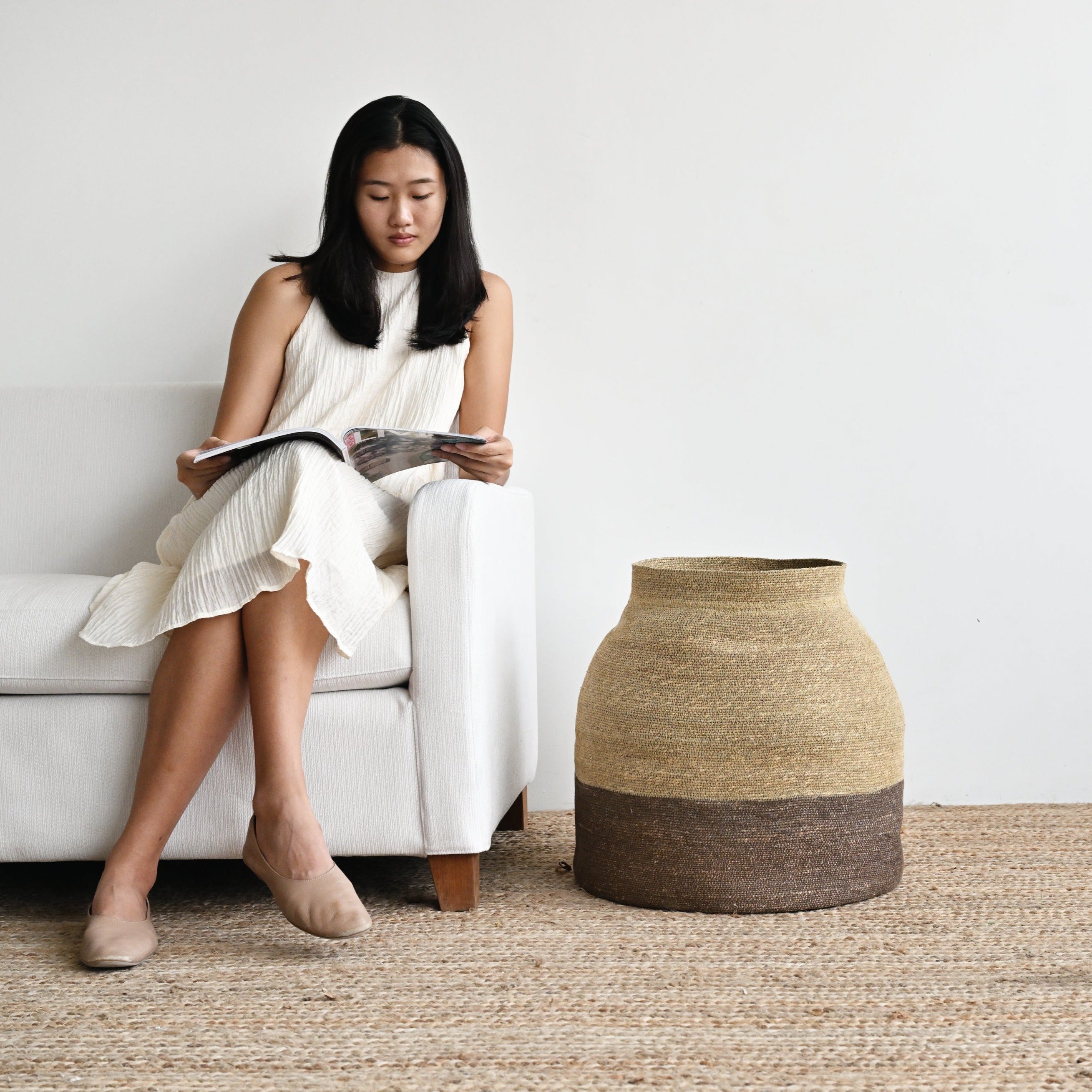 Kochi Woven 2 Tone Basket