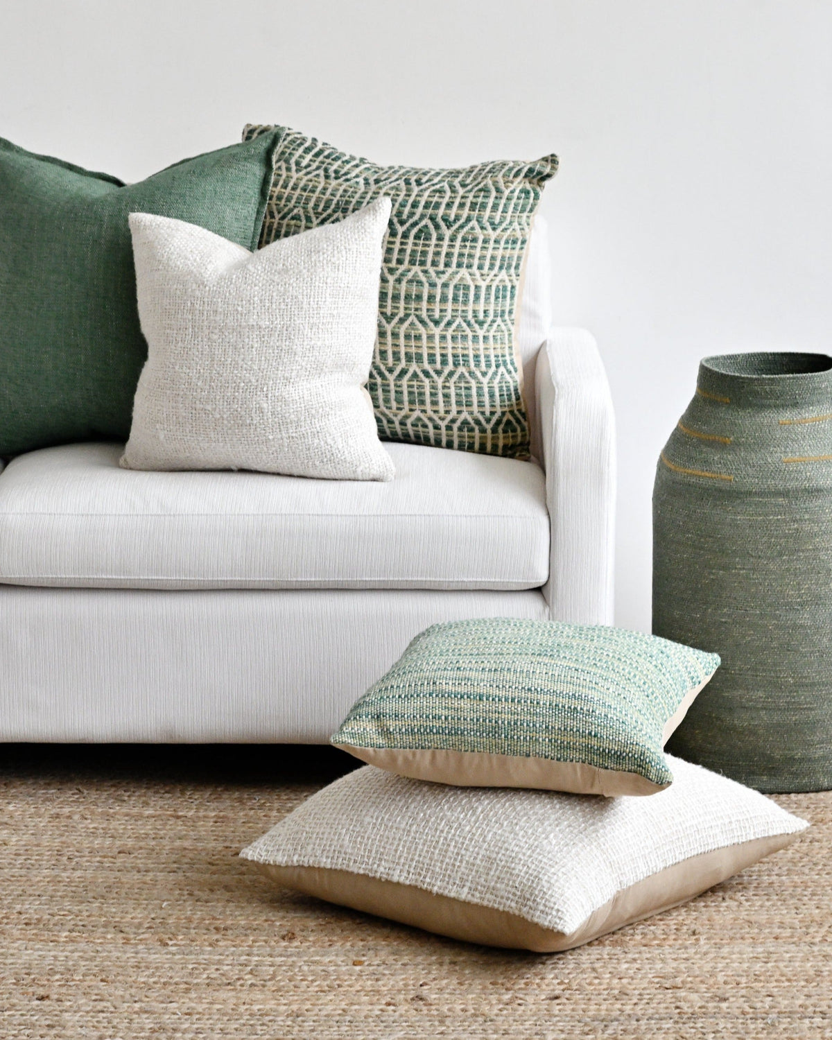 Indu Cream Cushion Cover - 45cm x 45cm