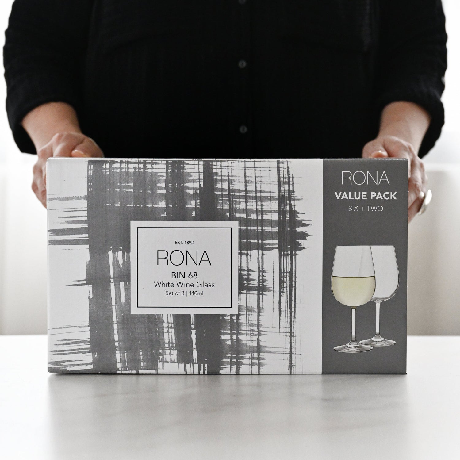 Rona Bin 68 Set of 8 - White Wine Glasses