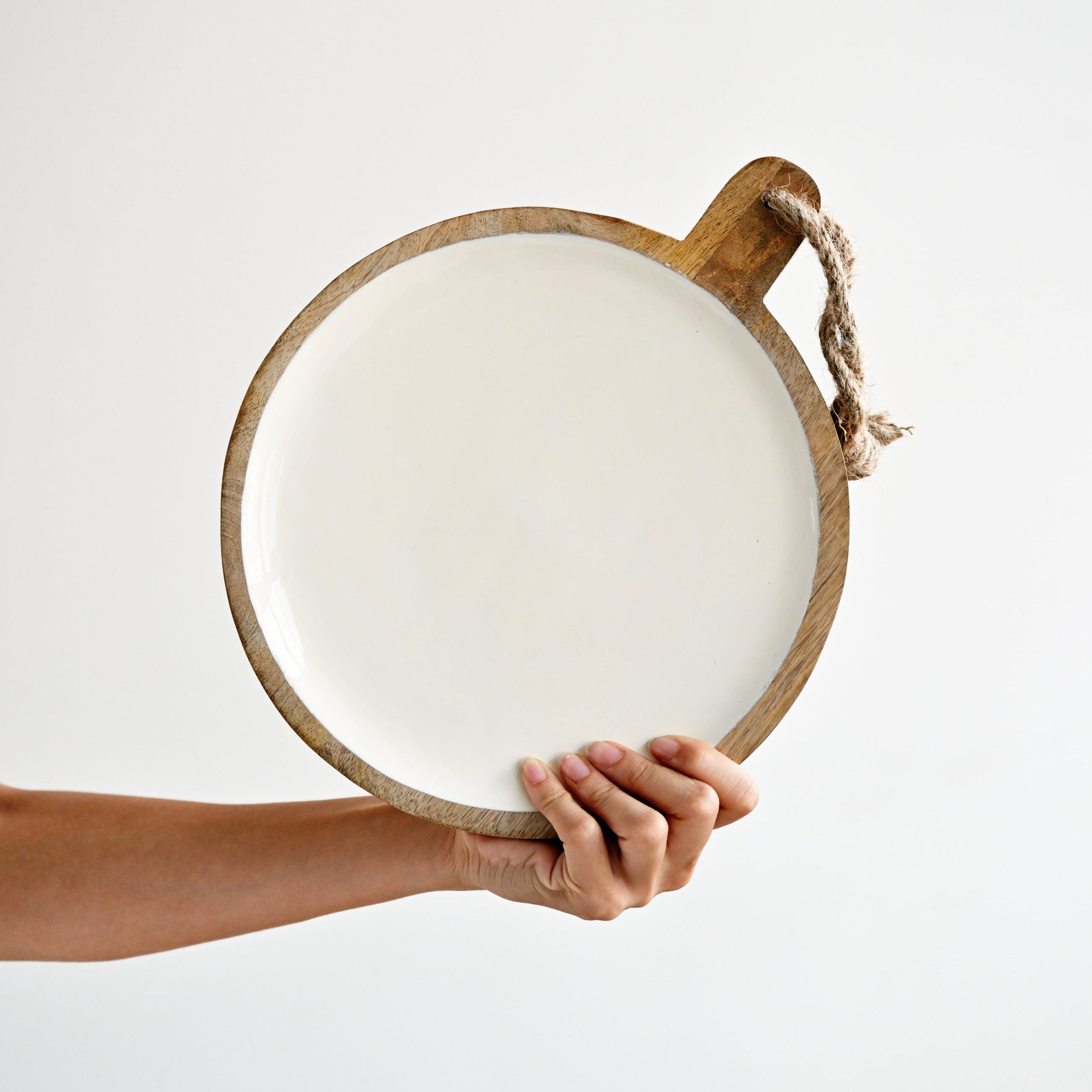 Wooden Plate with Handle