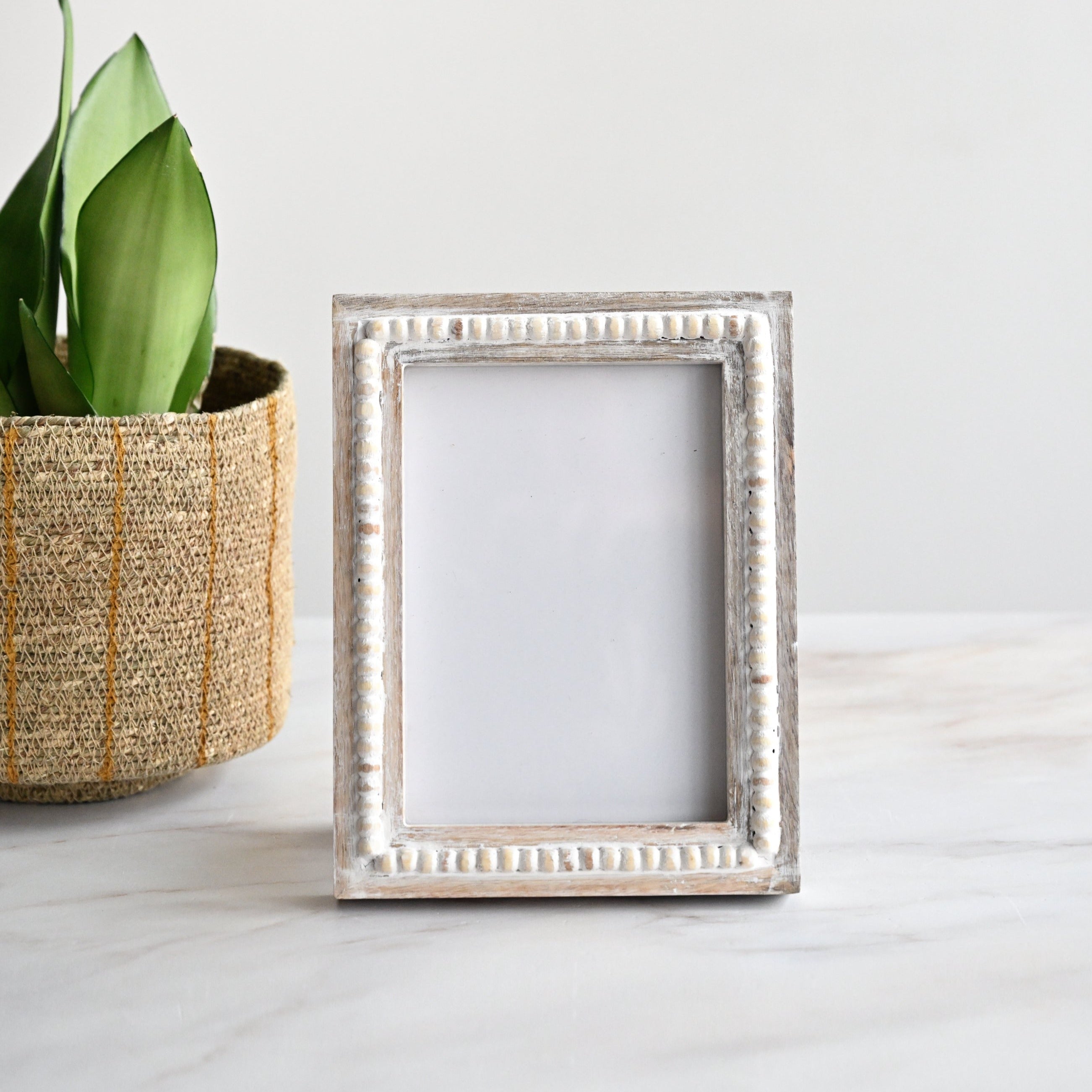 Varanasi White Washed Photo Frame