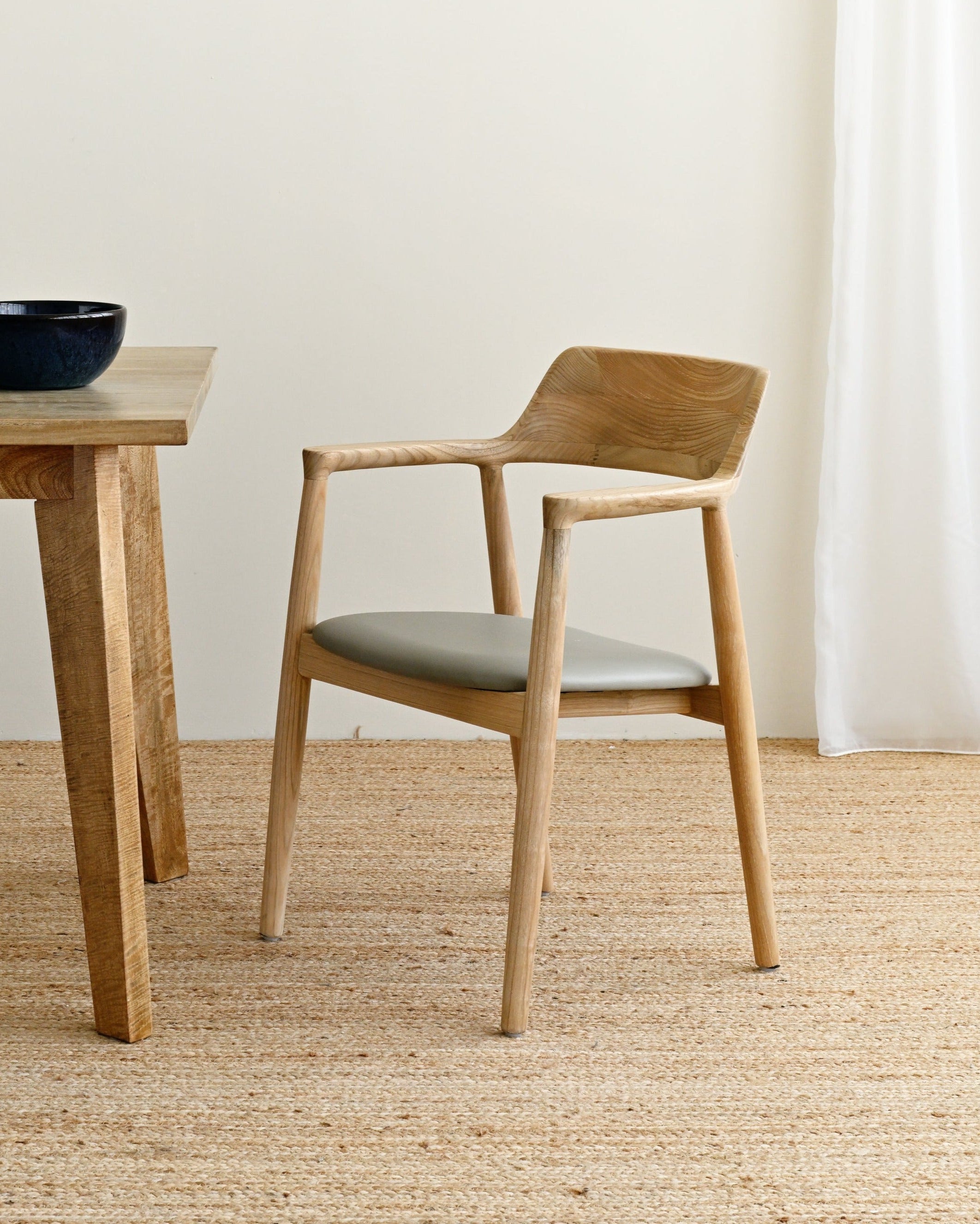 Kennedy Dining Chair With Khaki Seat