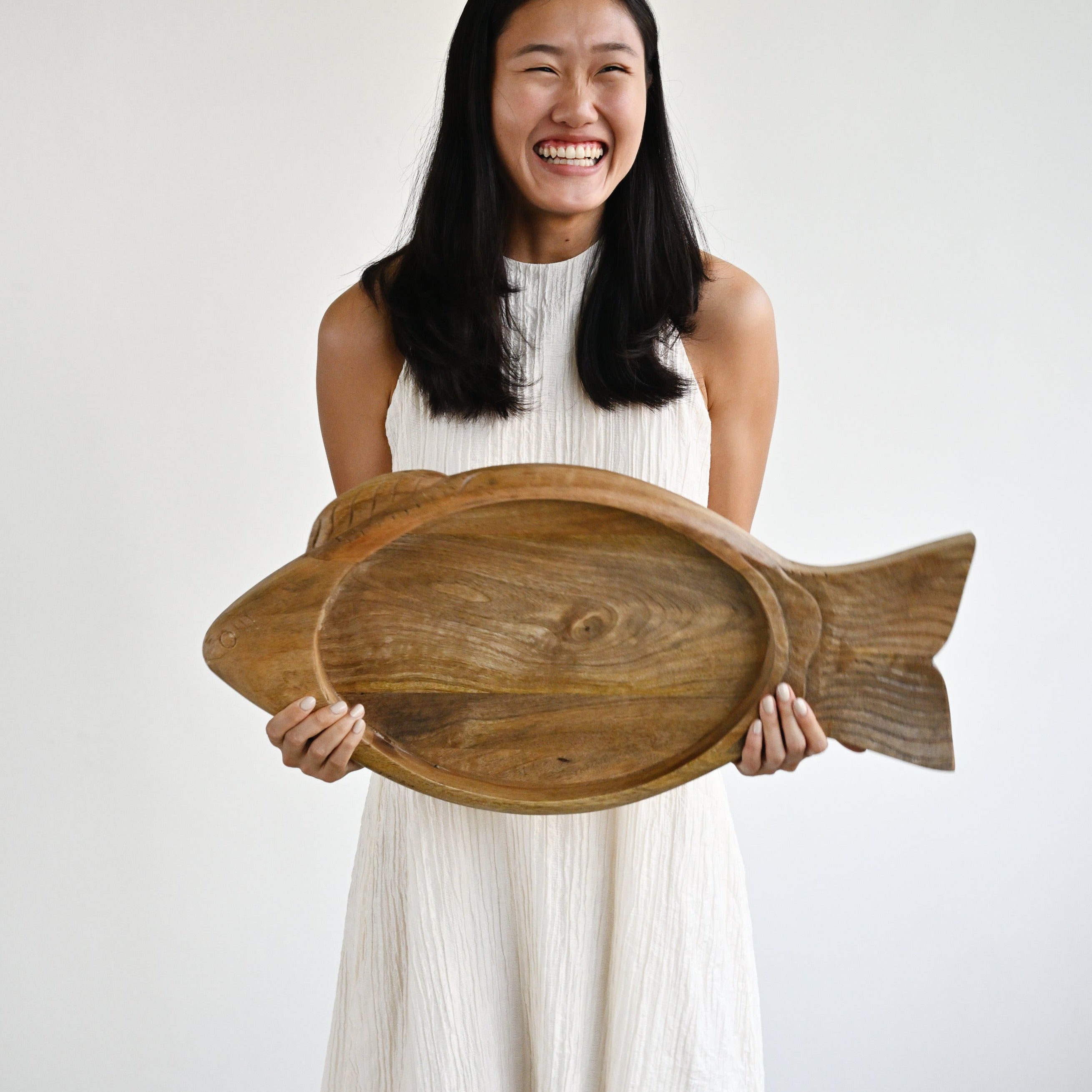 Wooden Fish Shape Tray