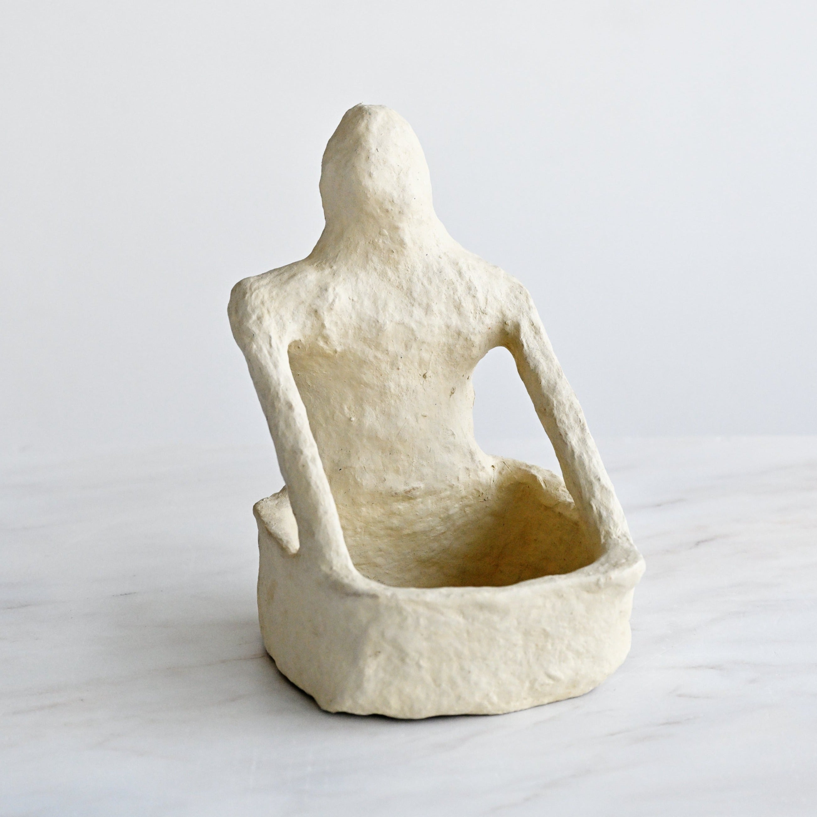 Paper Mache Yoga Figure
