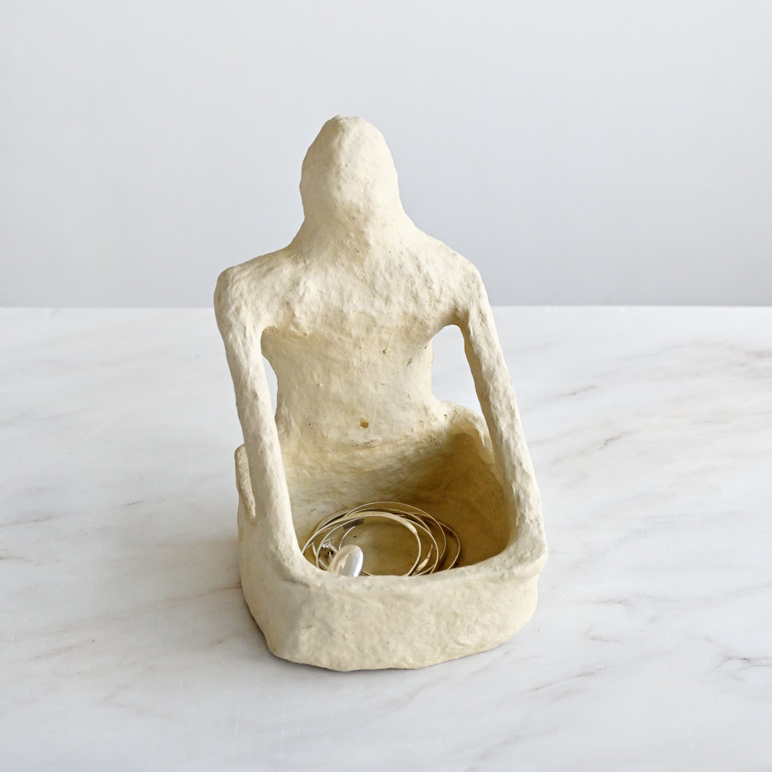 Paper Mache Yoga Figure