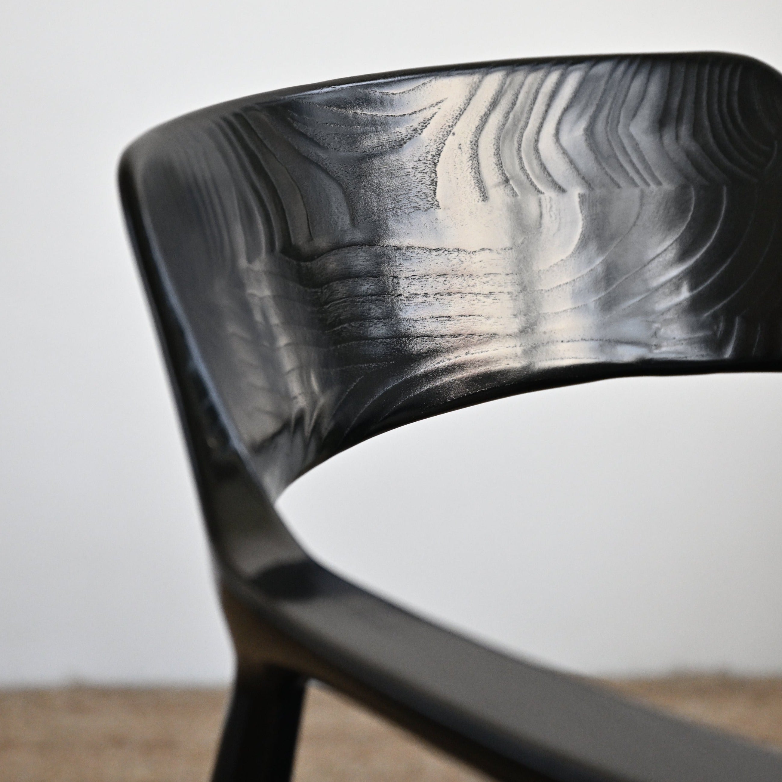 Kennedy Dining Chair With Black Frame and Seat