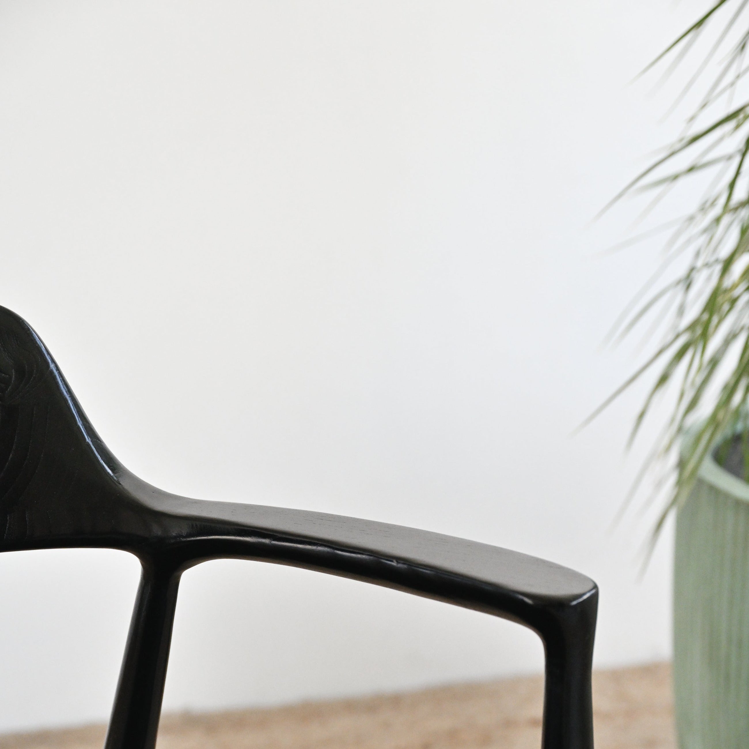 Kennedy Dining Chair With Black Frame and Seat