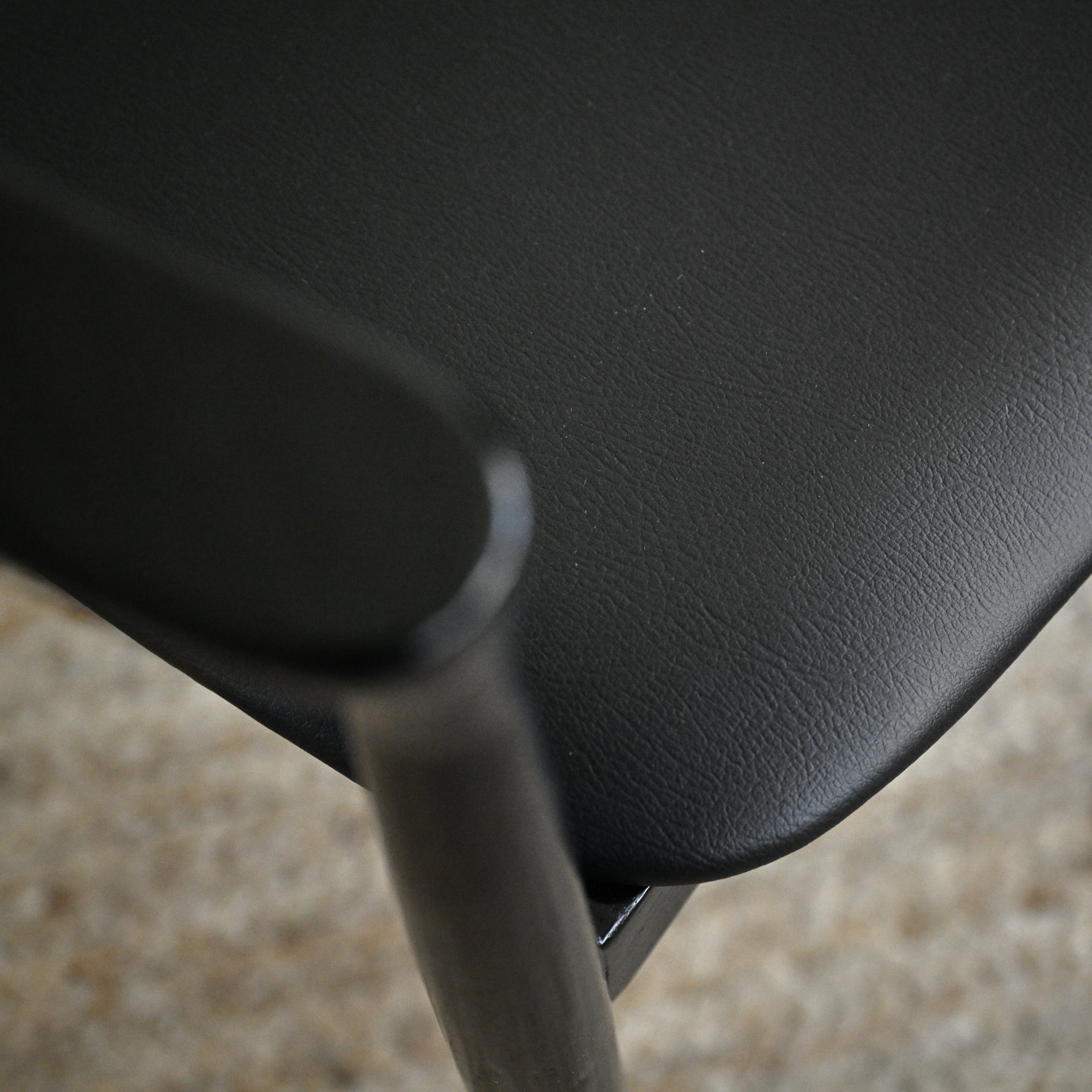 Kennedy Dining Chair With Black Frame and Seat