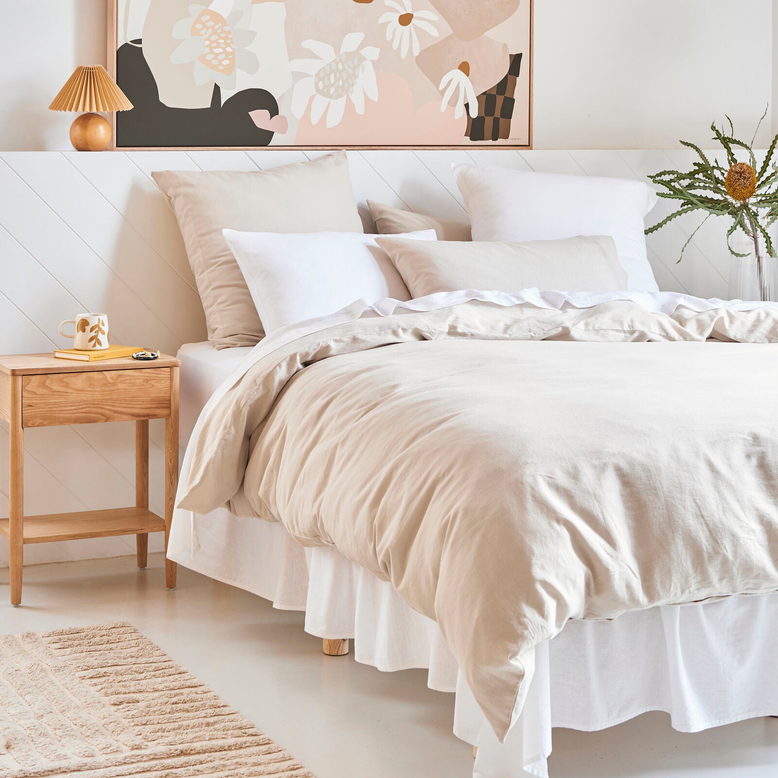 Dream European Pillowcase - Stone