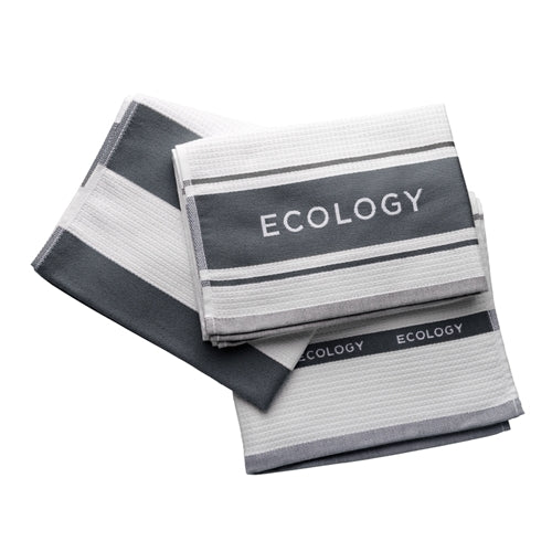 Fold Tea Towel Slate 50cm x 75cm - Set of 3