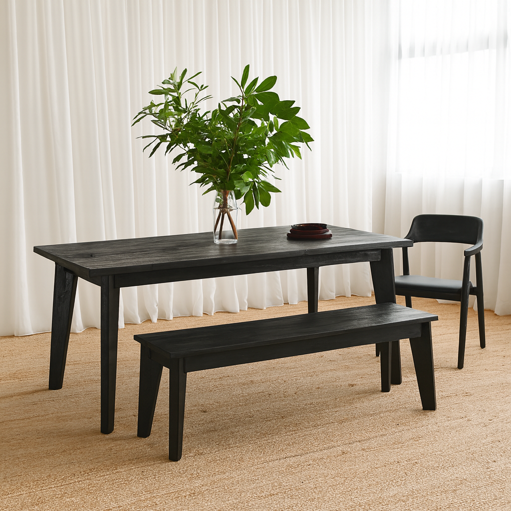 Gili Bench - Rustic Black