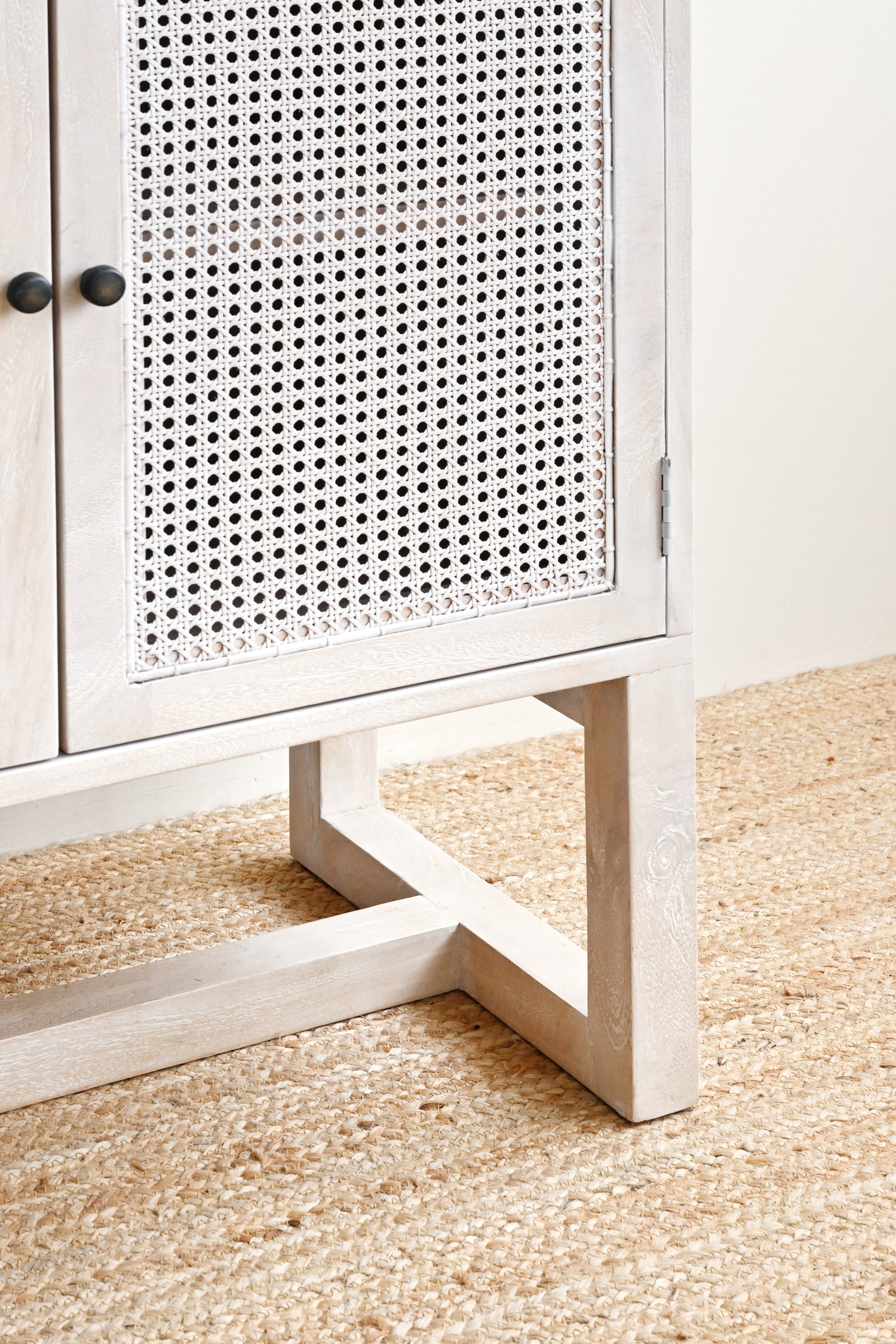 Gili 4 Door Sideboard - White Wash 6