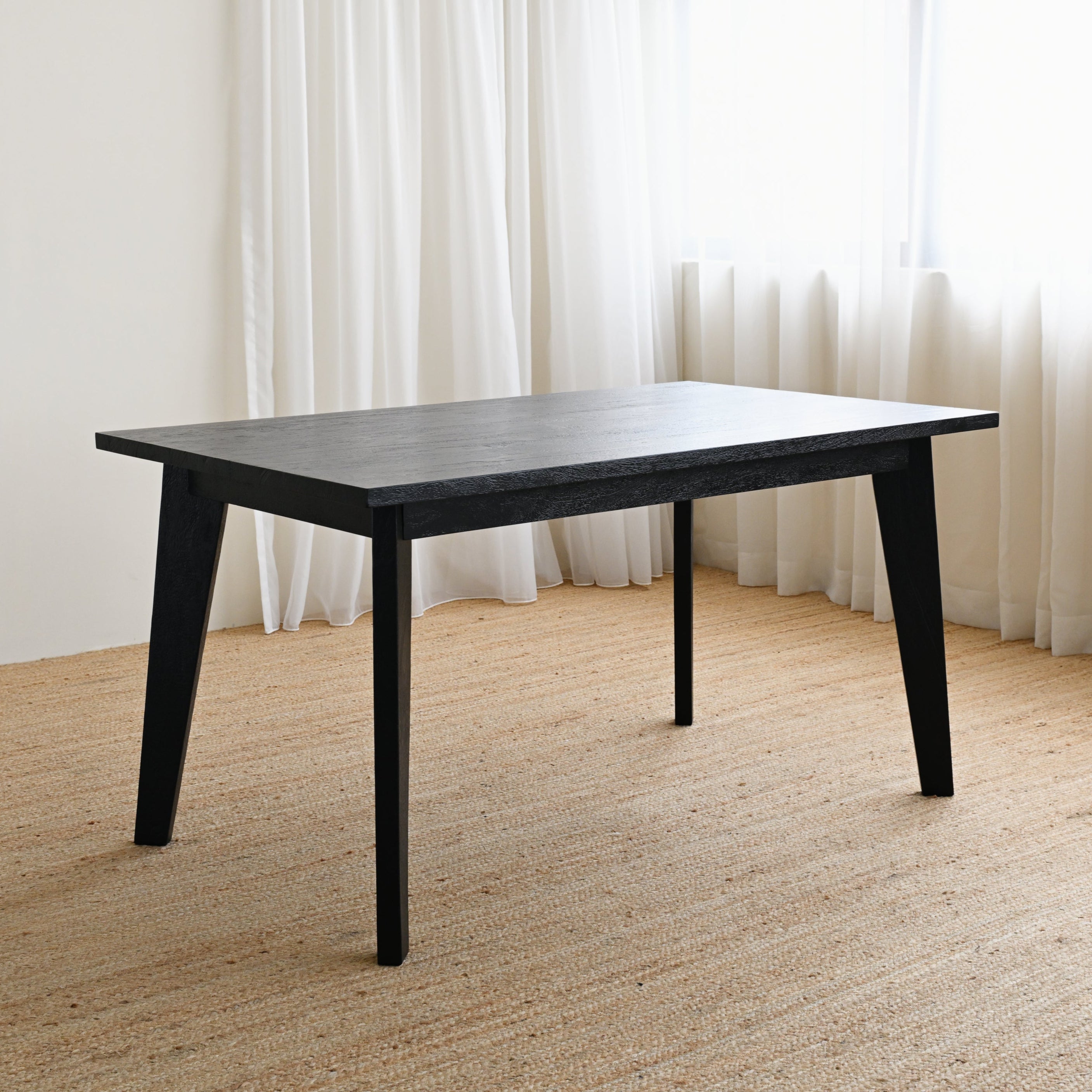 Gili Dining Table - Rustic Black