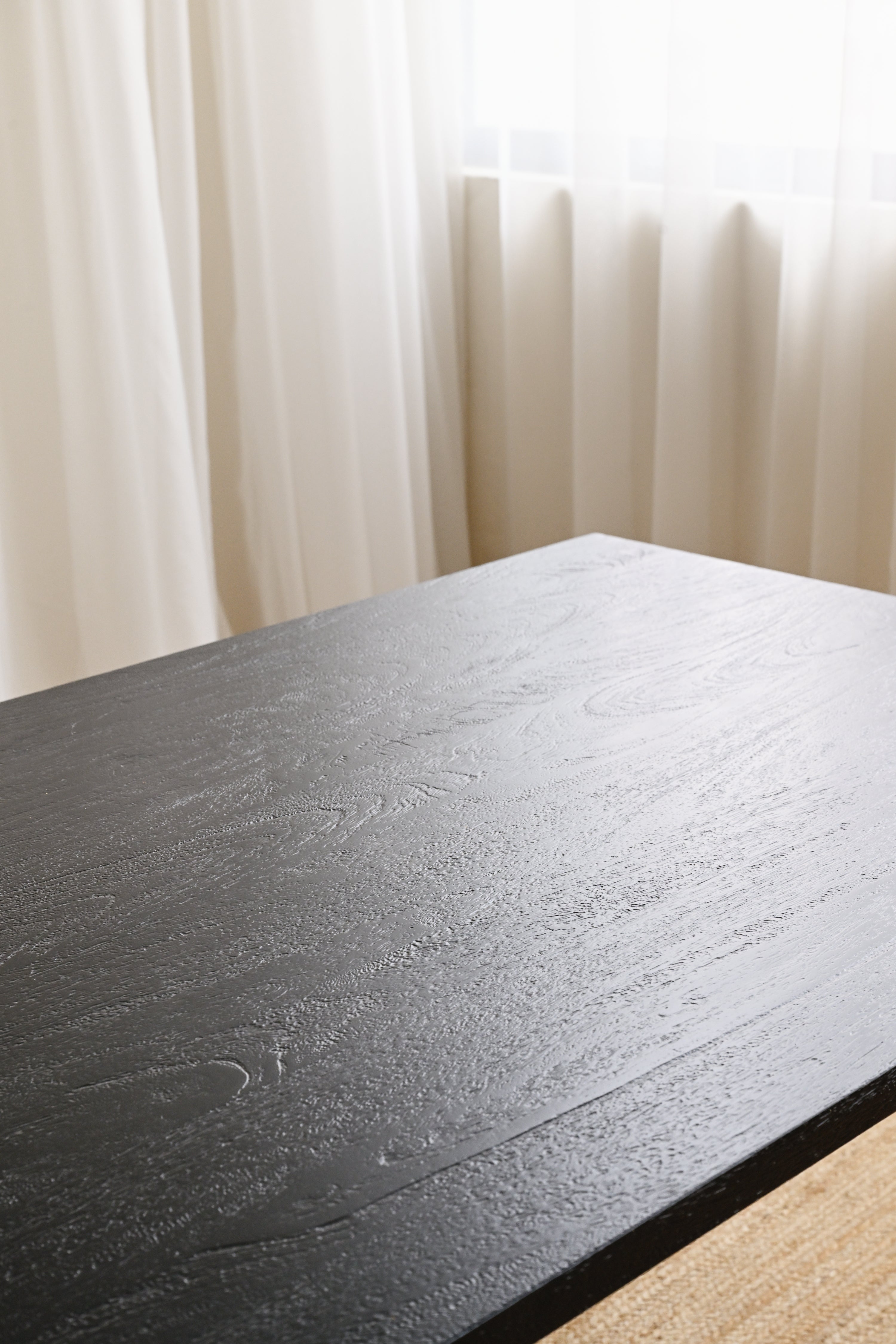 Gili Dining Table - Rustic Black