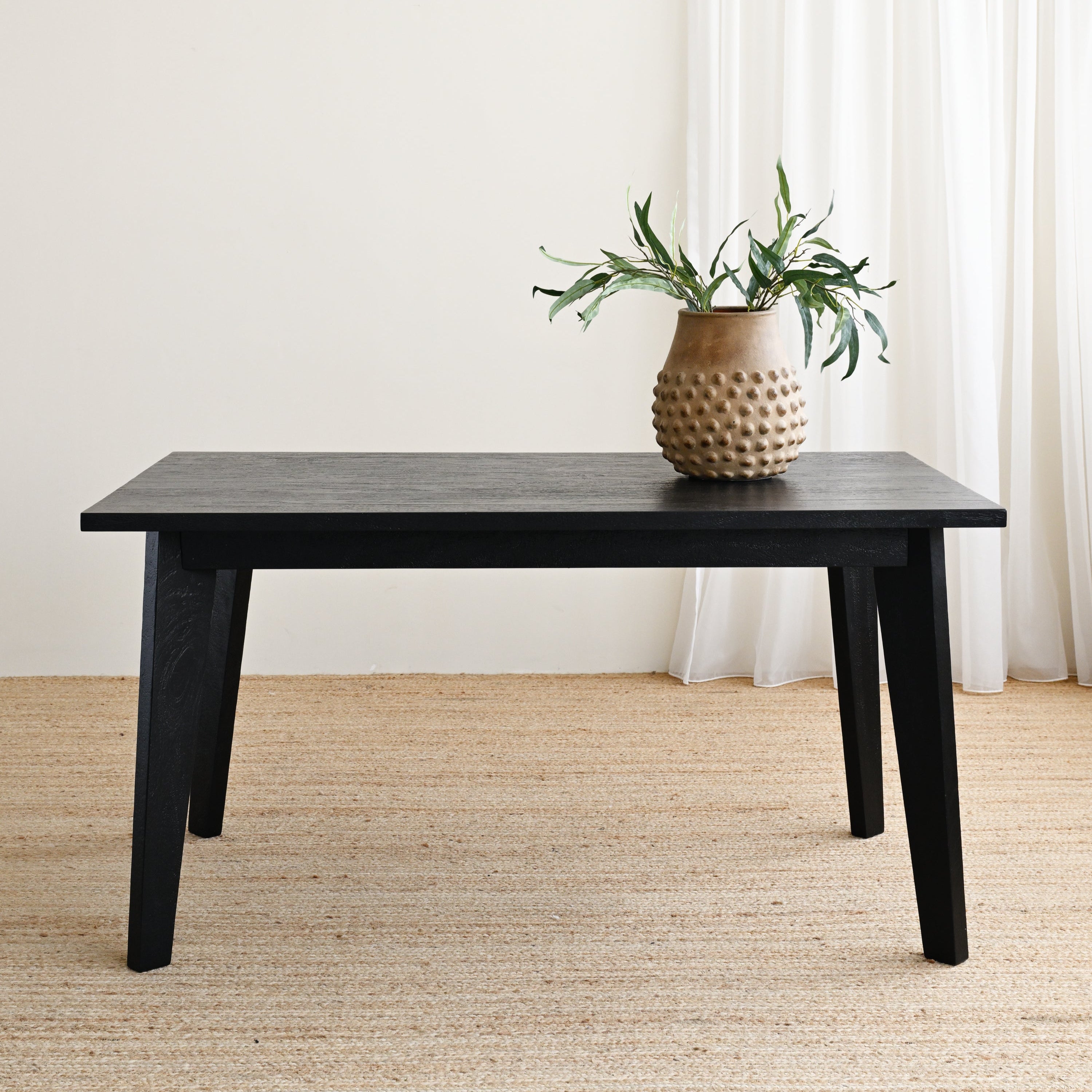 Gili Dining Table - Rustic Black