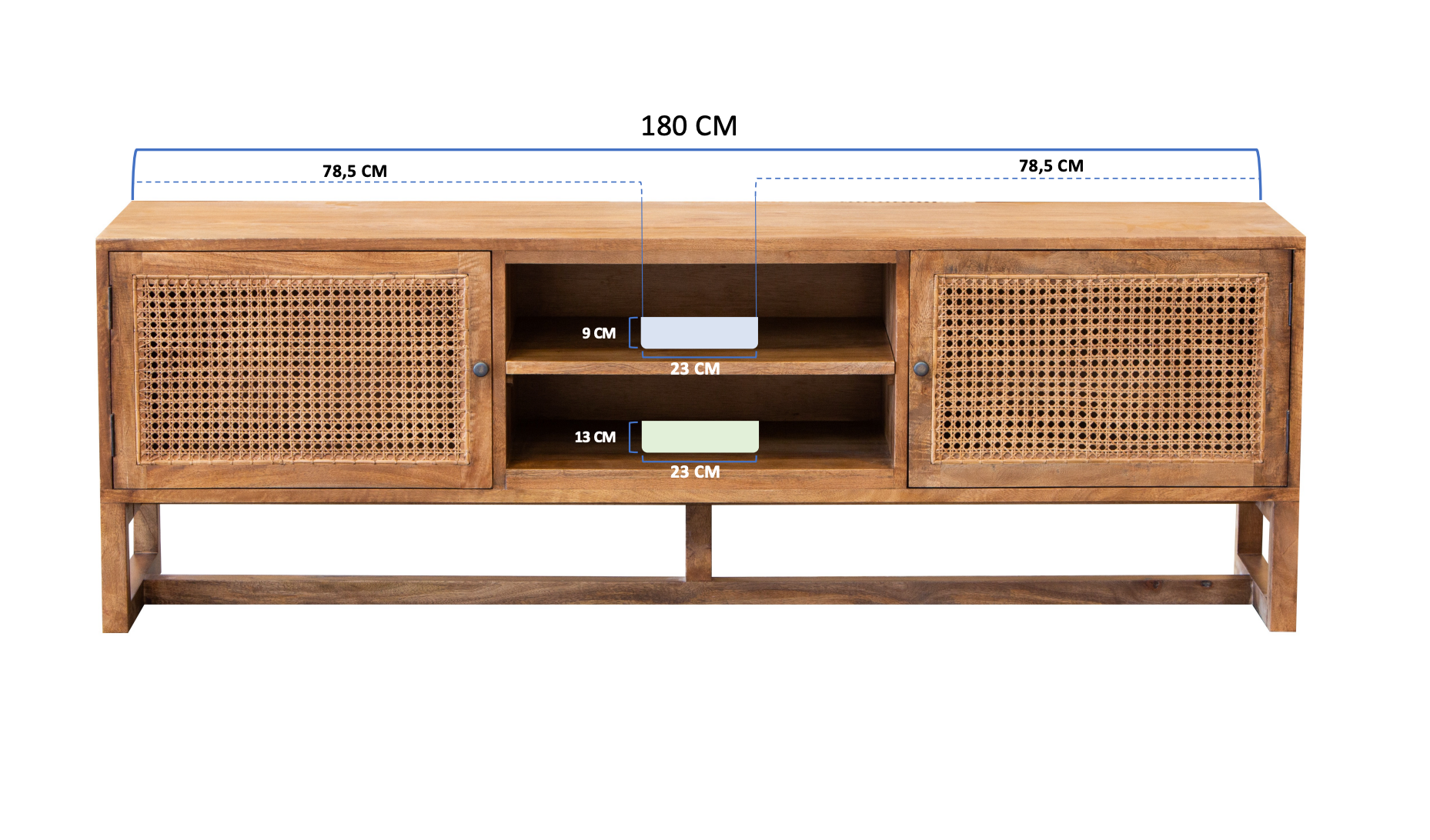 Gili TV Console 180cm - Natural