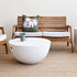 Hemisphere Concrete Coffee Table - White 9