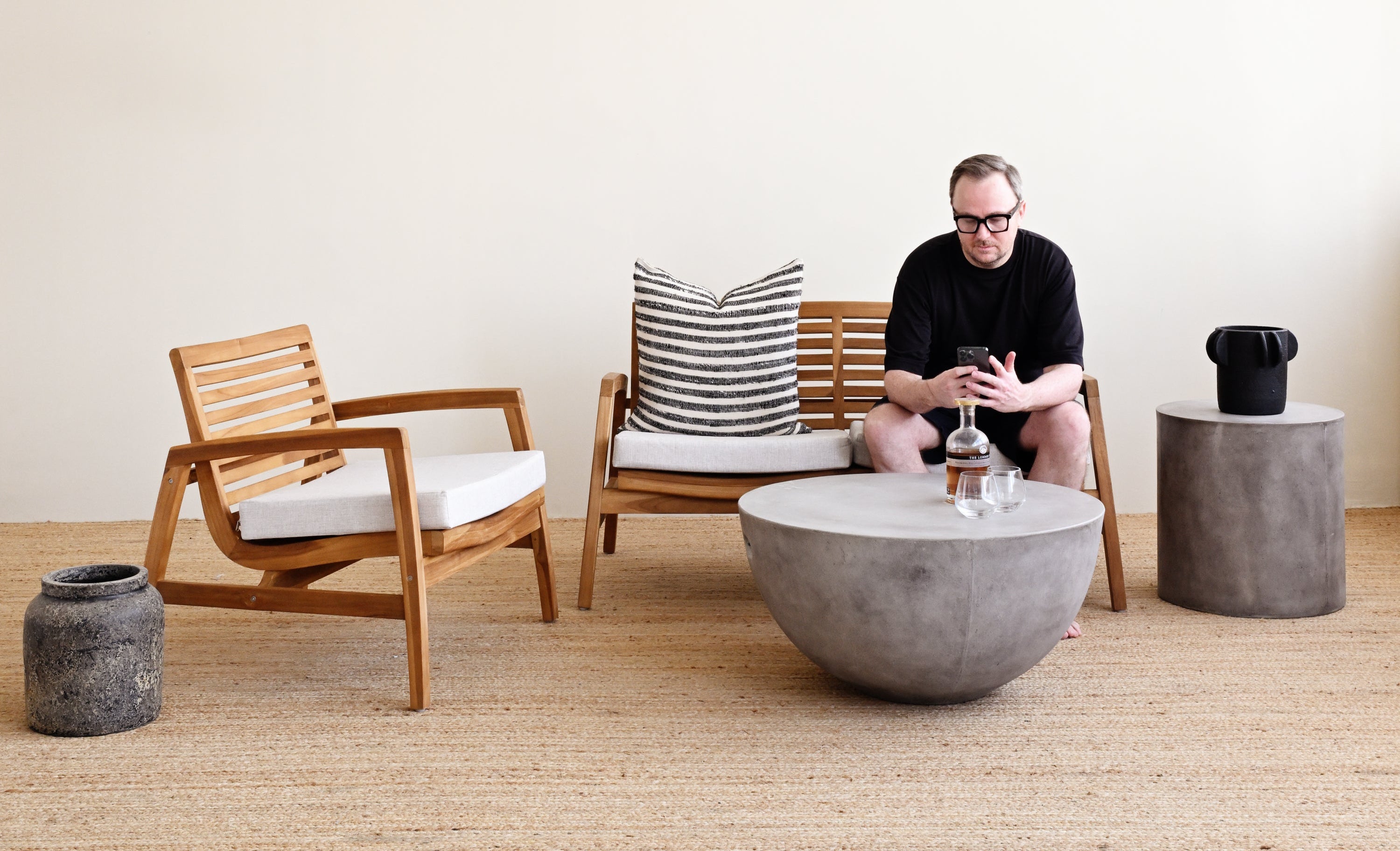 Hemisphere Concrete Coffee Table 9