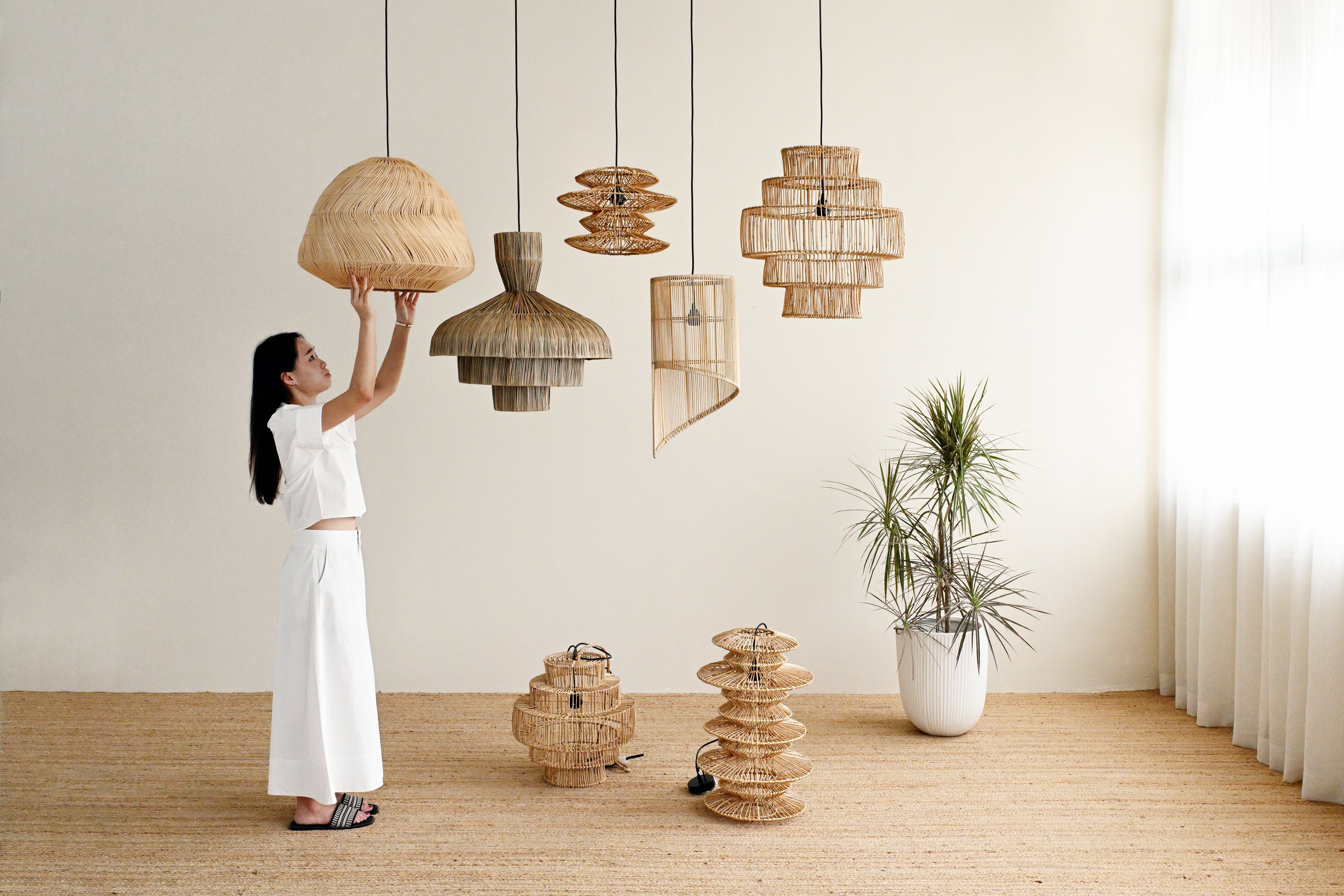 Hive Rattan Pendant Lamp 4