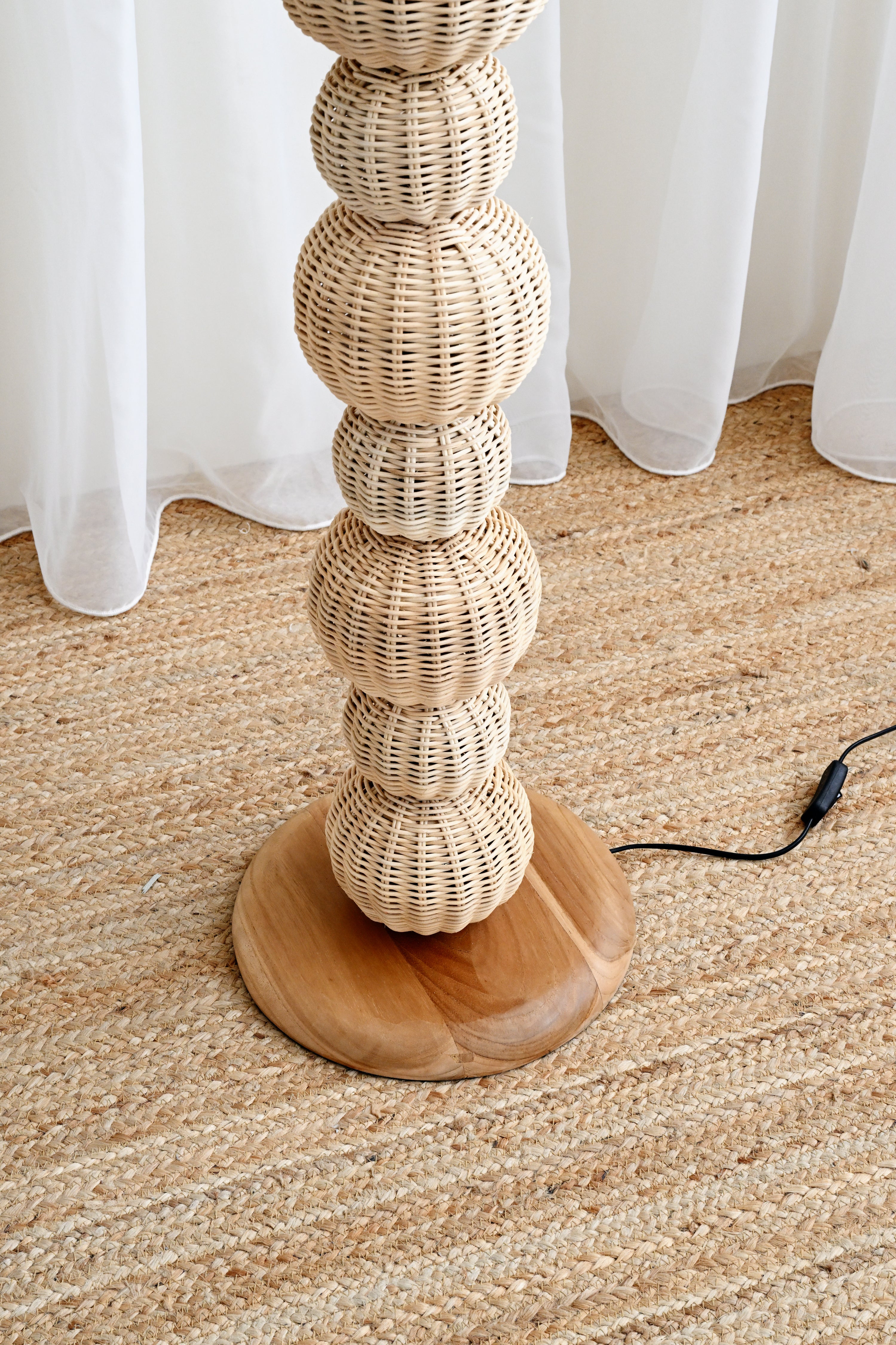 Jaimie Rattan Standing Lamp 10