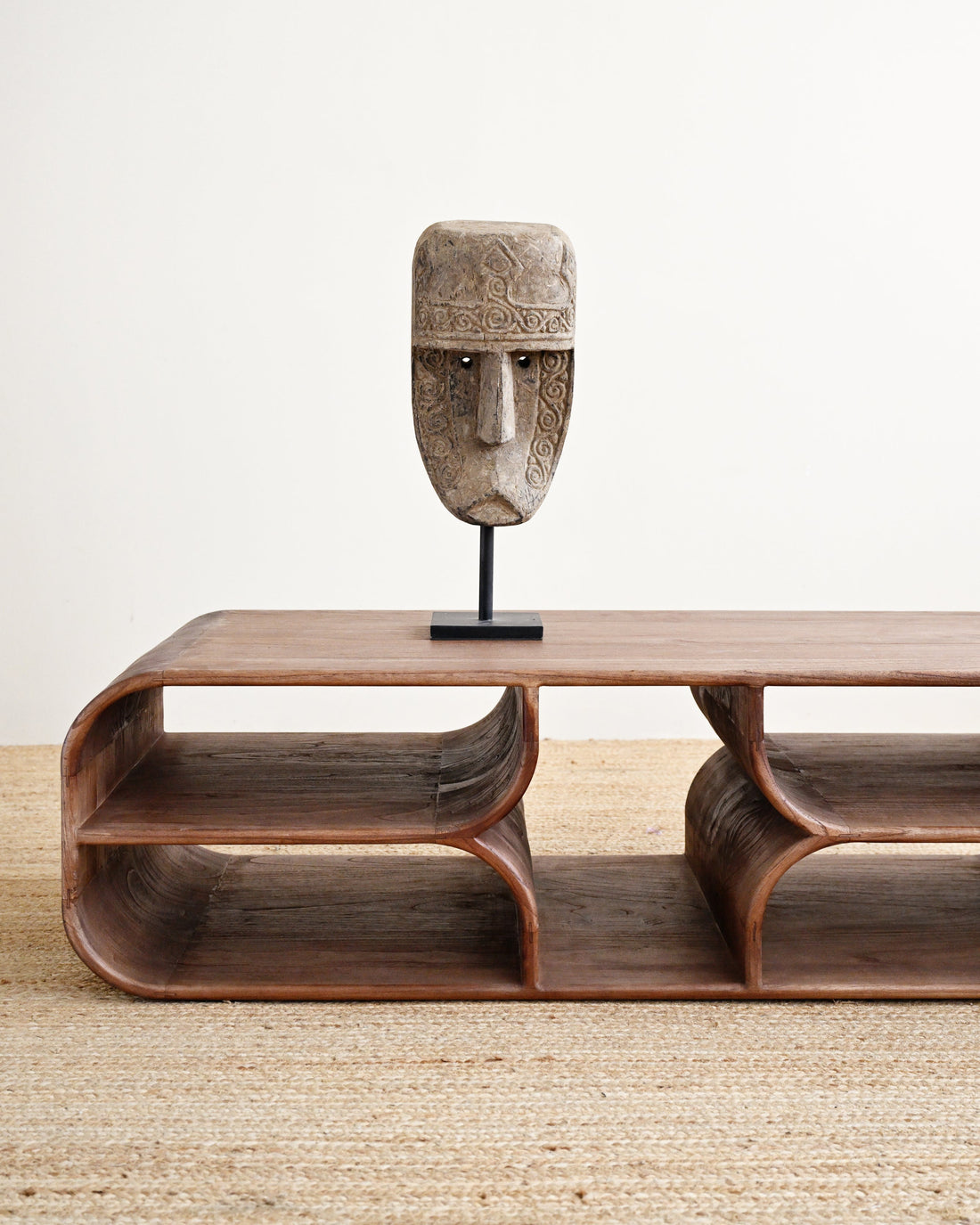KR Curated Antique Mask on Stand