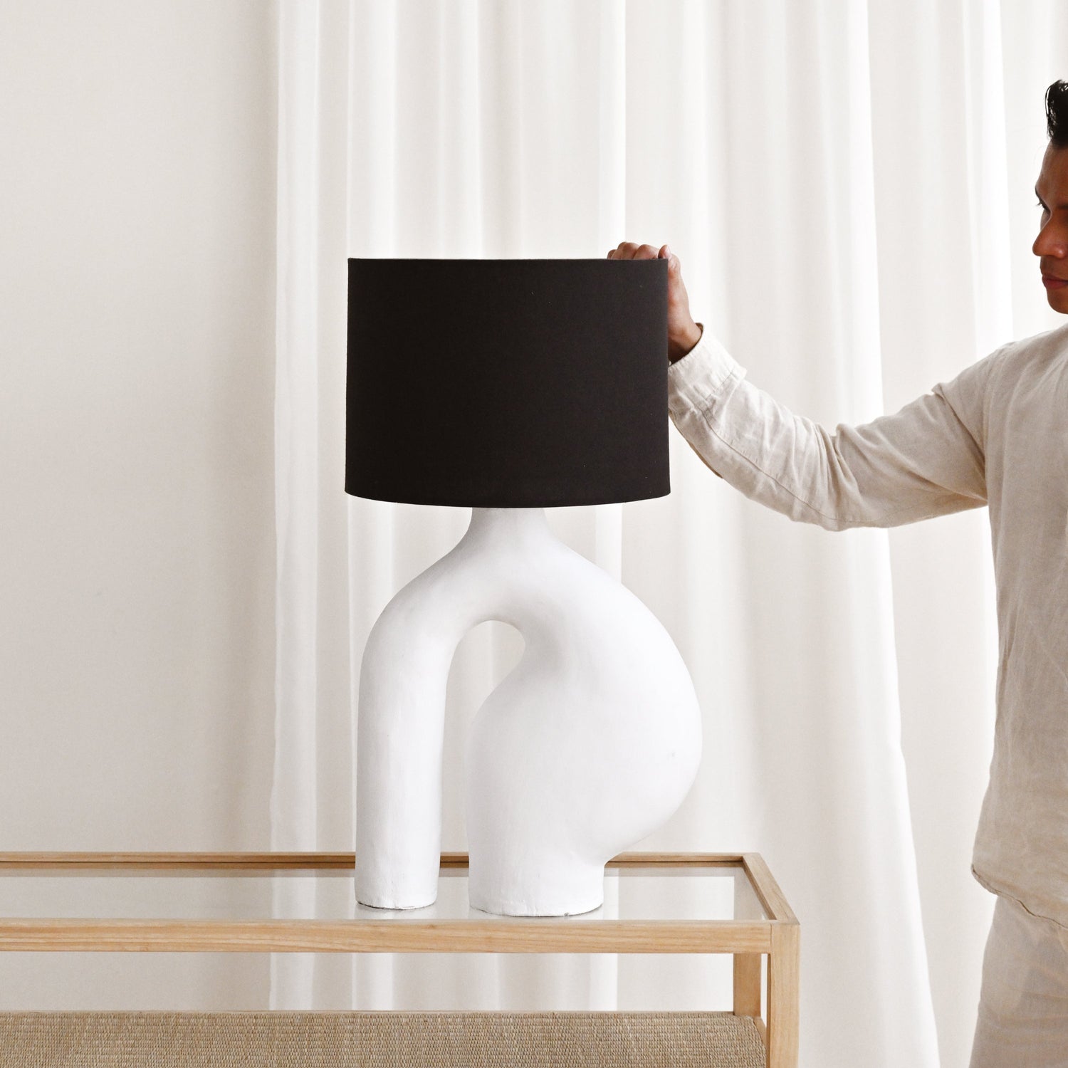Langsa Table Lamp - White