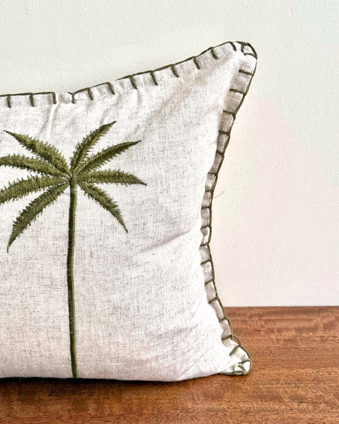 Lillian Palm Tree Cushion Cover - 60cm x 35cm