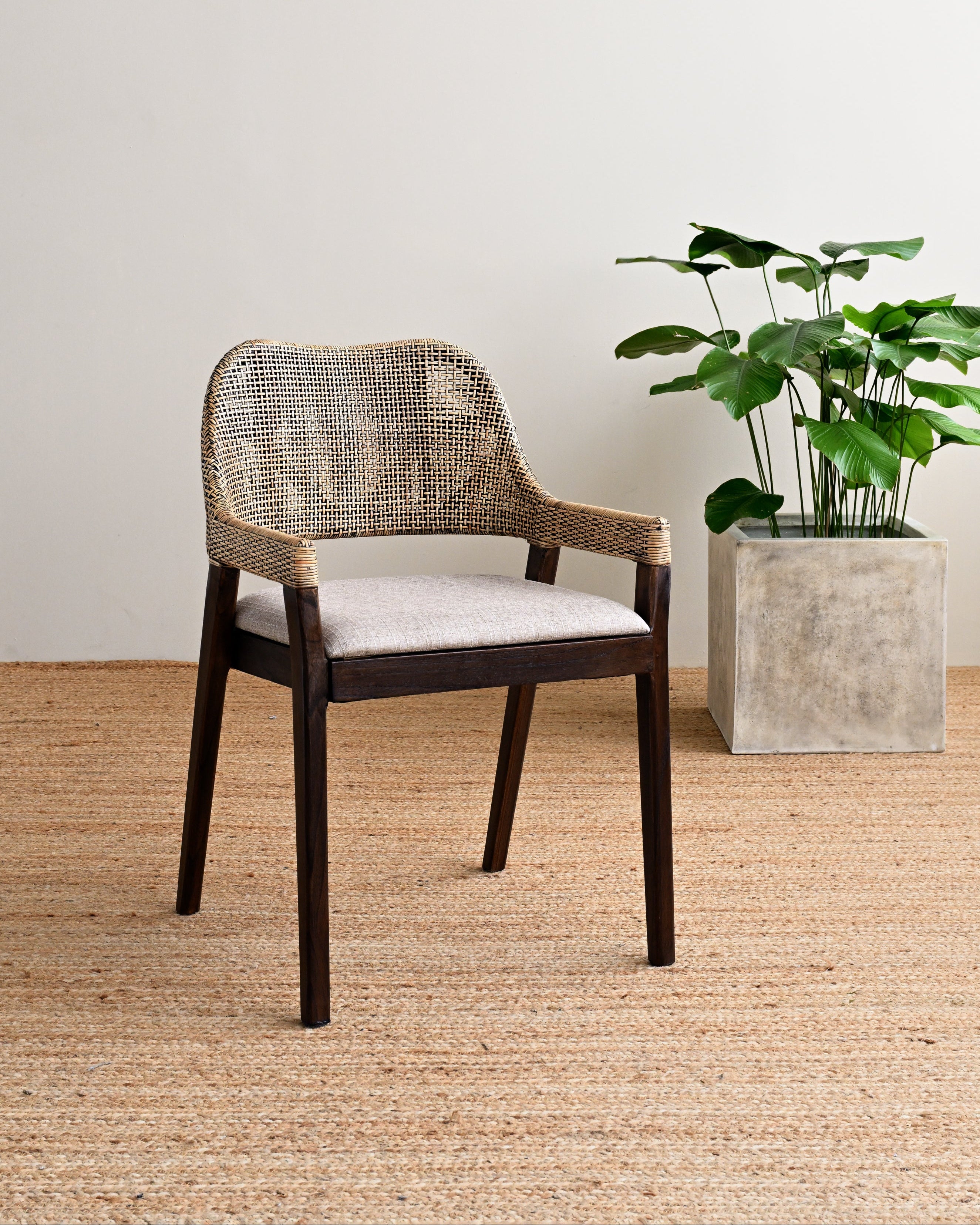 Maluku Mindi Dining Chair - Black Shadow