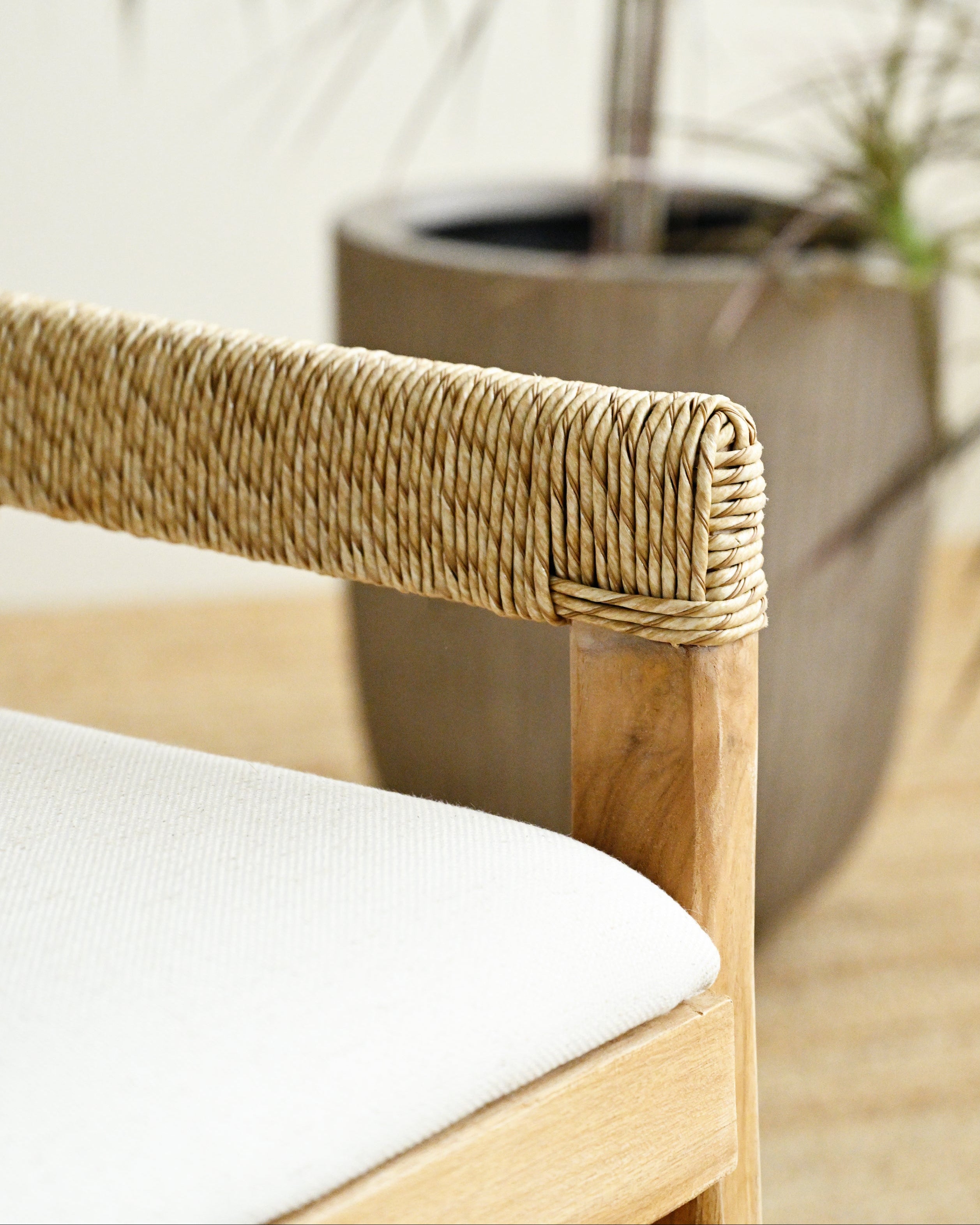 Maluku Teak Dining Chair - Sand