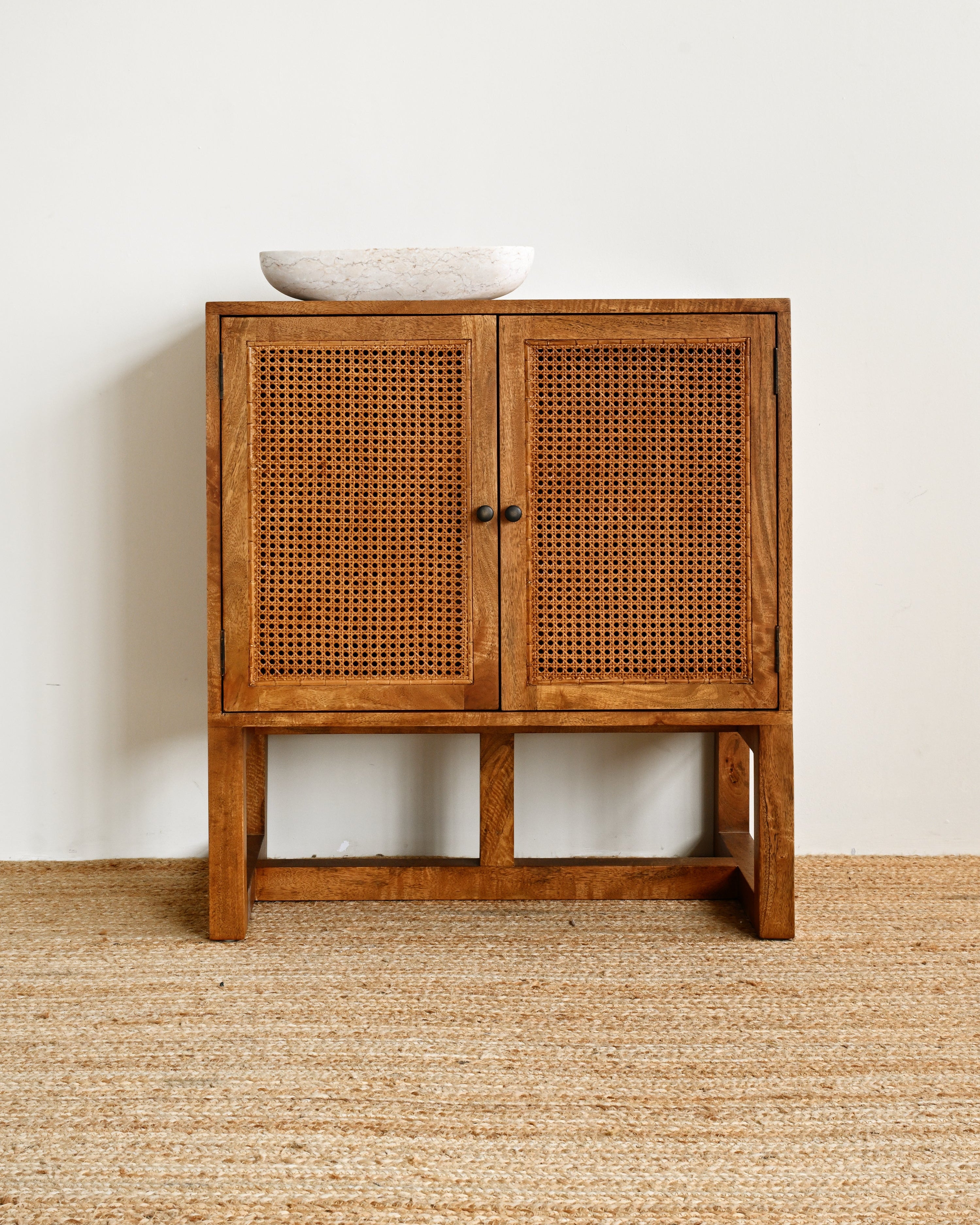 Marble oval display bowl