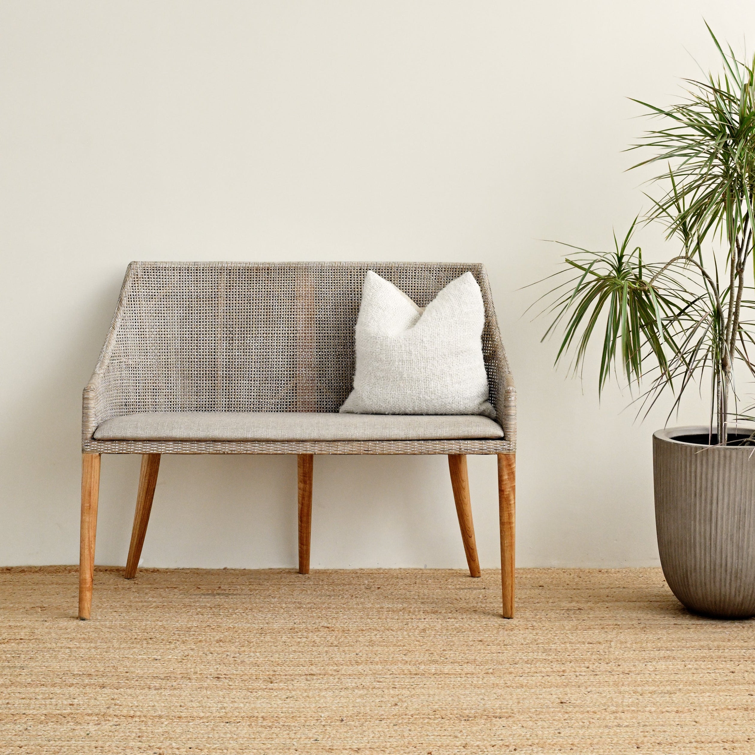 Nashville 2 Seater - White Wash 1