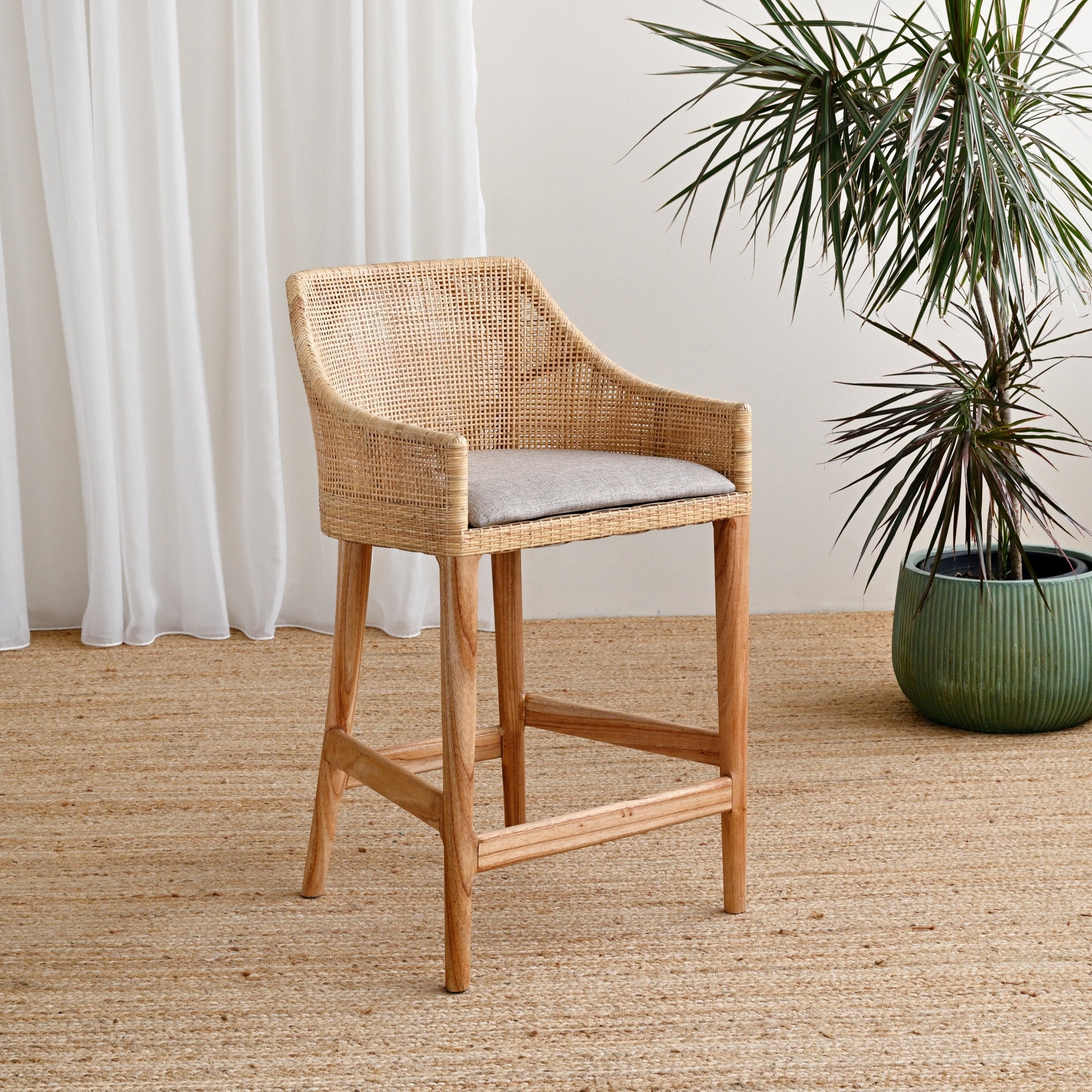 Stools Set Rattan White Bar Stool Furniture Bar Stools Set Of